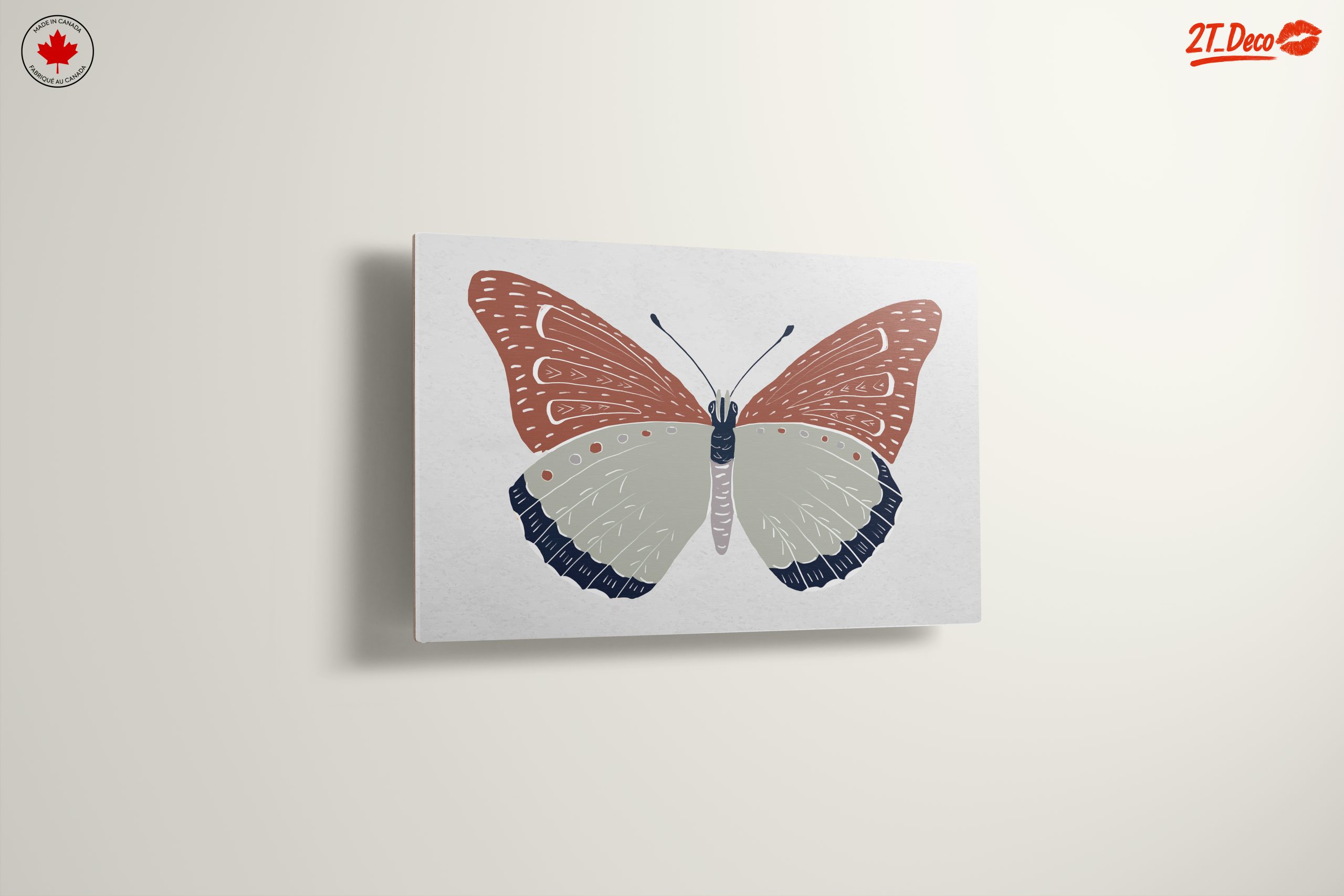 Stylized Butterfly Illustration with Earthy Tones - Image 13