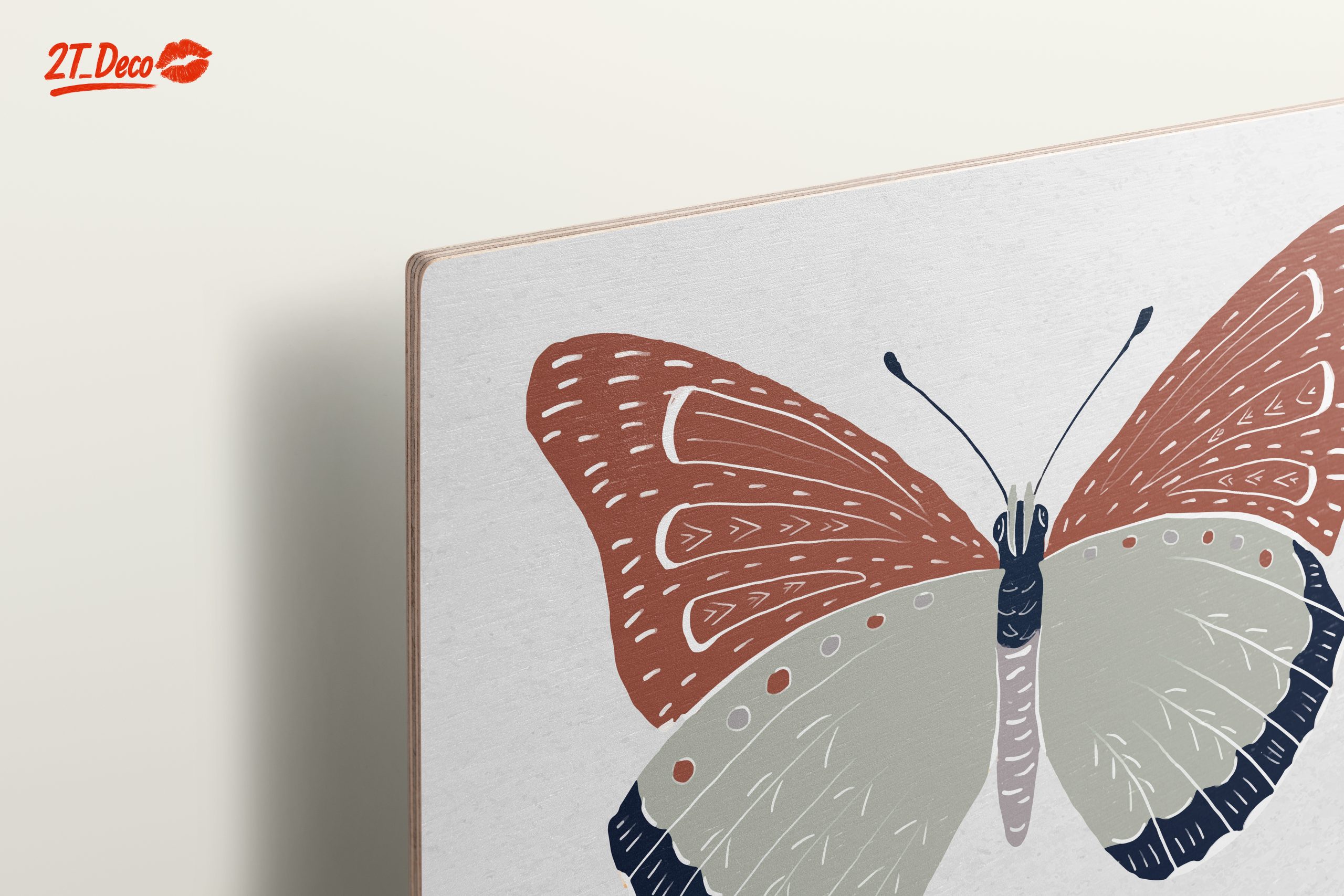 Stylized Butterfly Illustration with Earthy Tones - Image 15