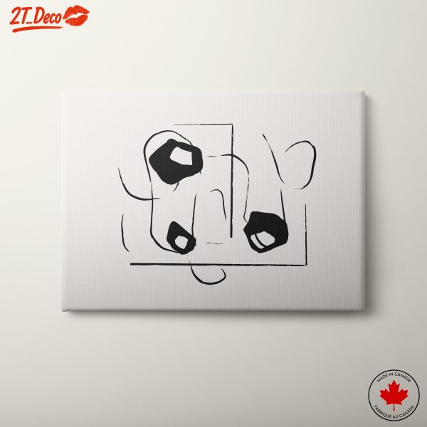 Minimalist Abstract Black Shapes Art