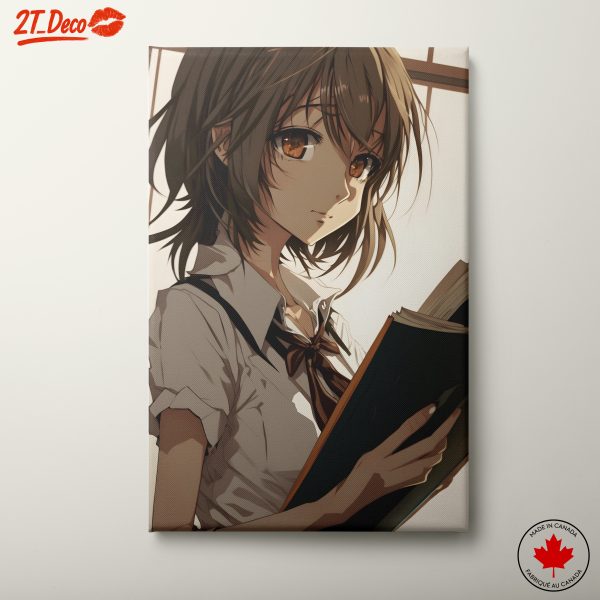 Character from Anime Your Name Holding a Book