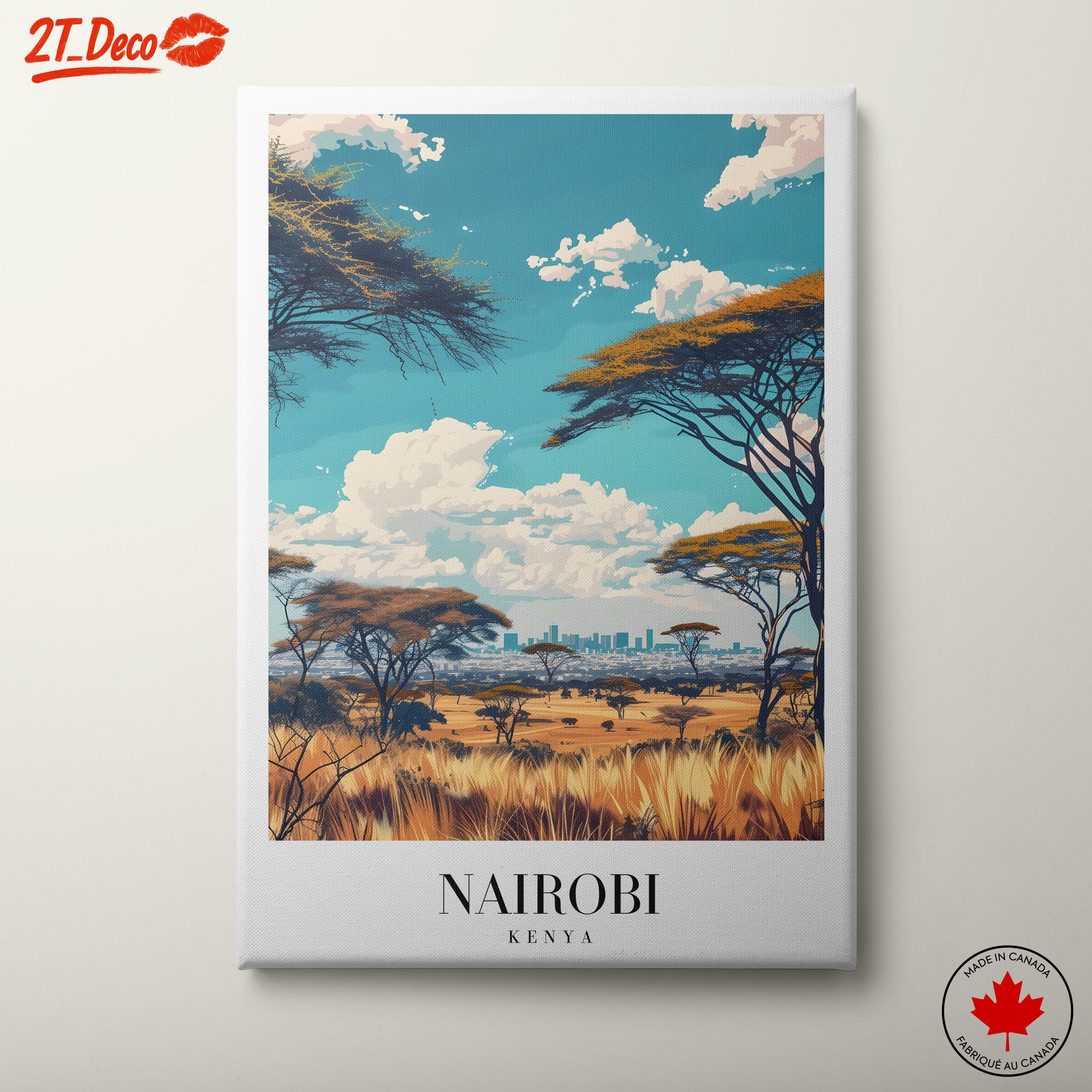 Nairobi Cityscape with African Landscape
