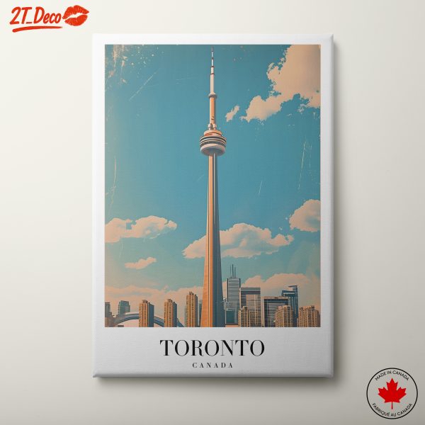 Toronto Skyline Artwork Featuring CN Tower