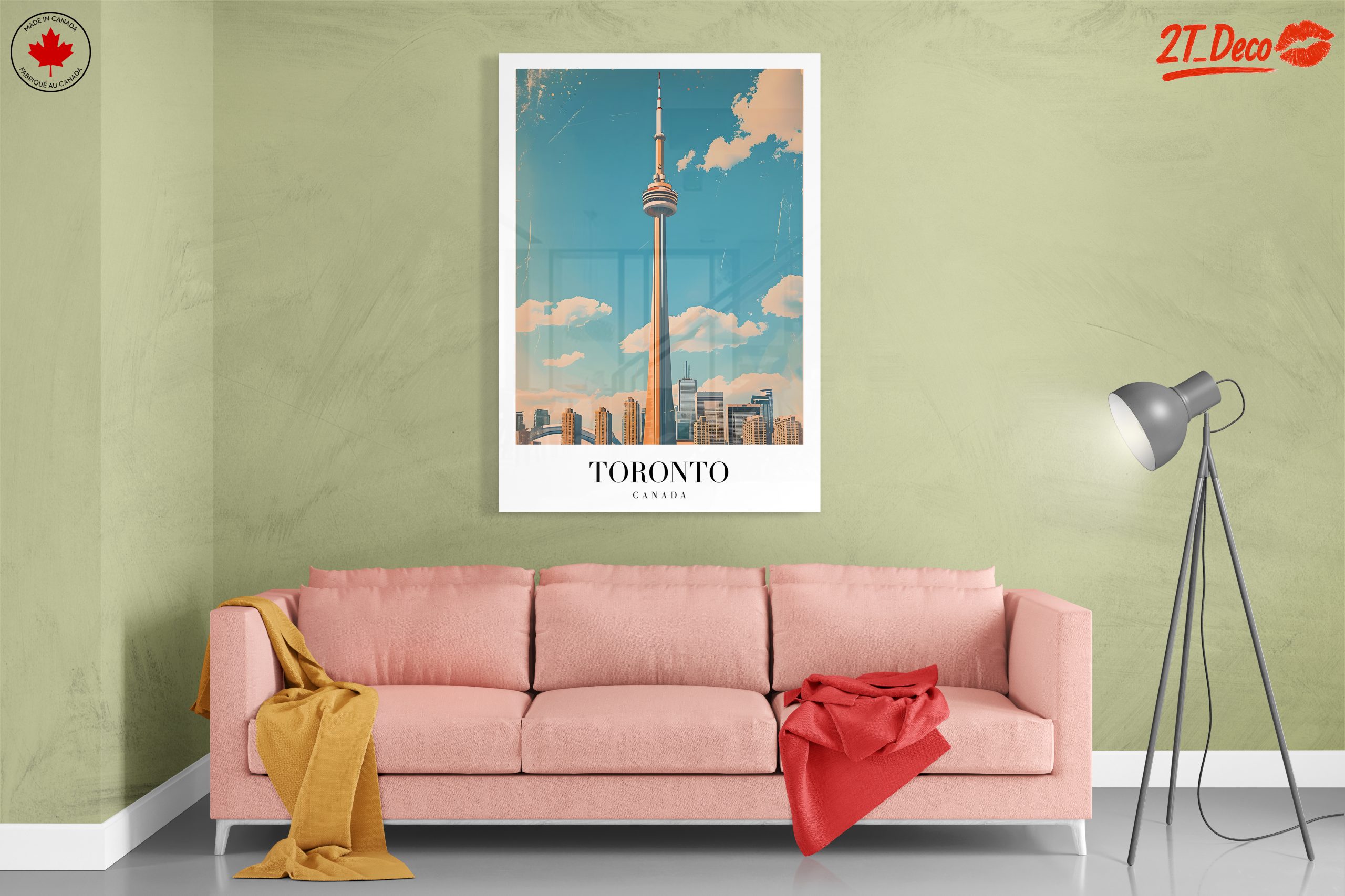 Toronto Skyline Artwork Featuring CN Tower - Image 7