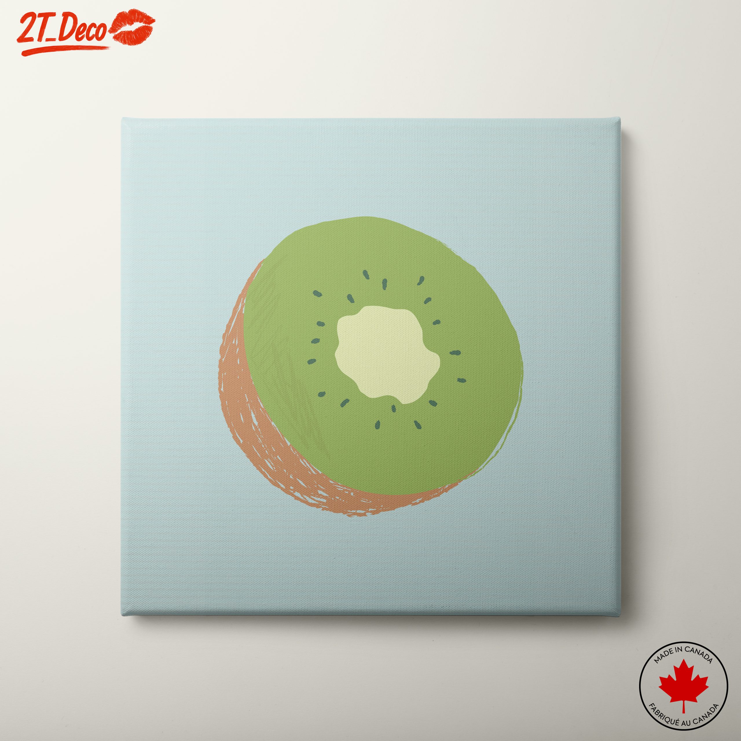 Stylized Kiwi Fruit Art 2