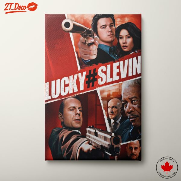 Dynamic Movie Character Artwork Inspired by Lucky Number Slevin