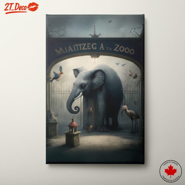 Whimsical Elephant at the Zoo