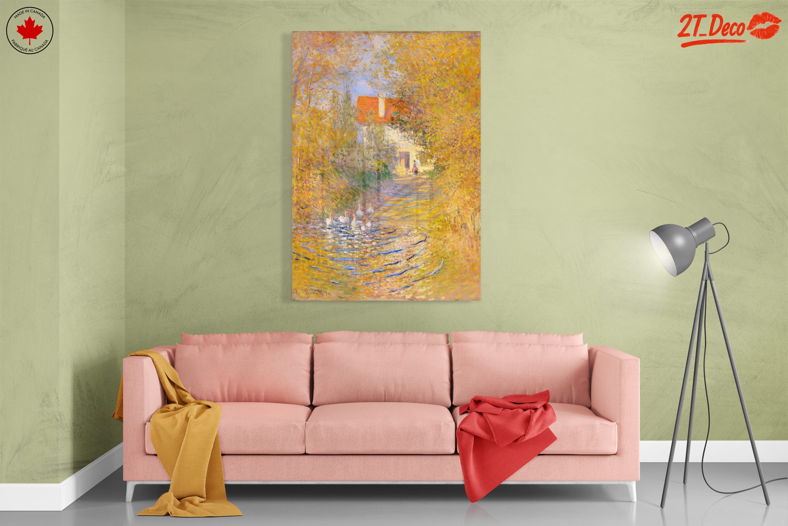 Serene Impressionist Landscape with Ducks 2 - Image 7