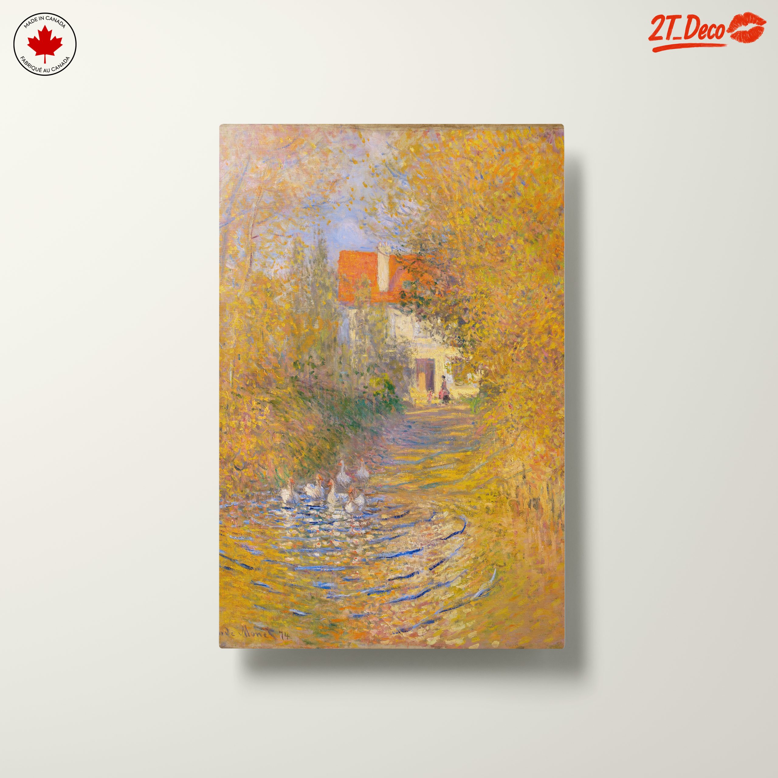 Serene Impressionist Landscape with Ducks 2 - Image 10
