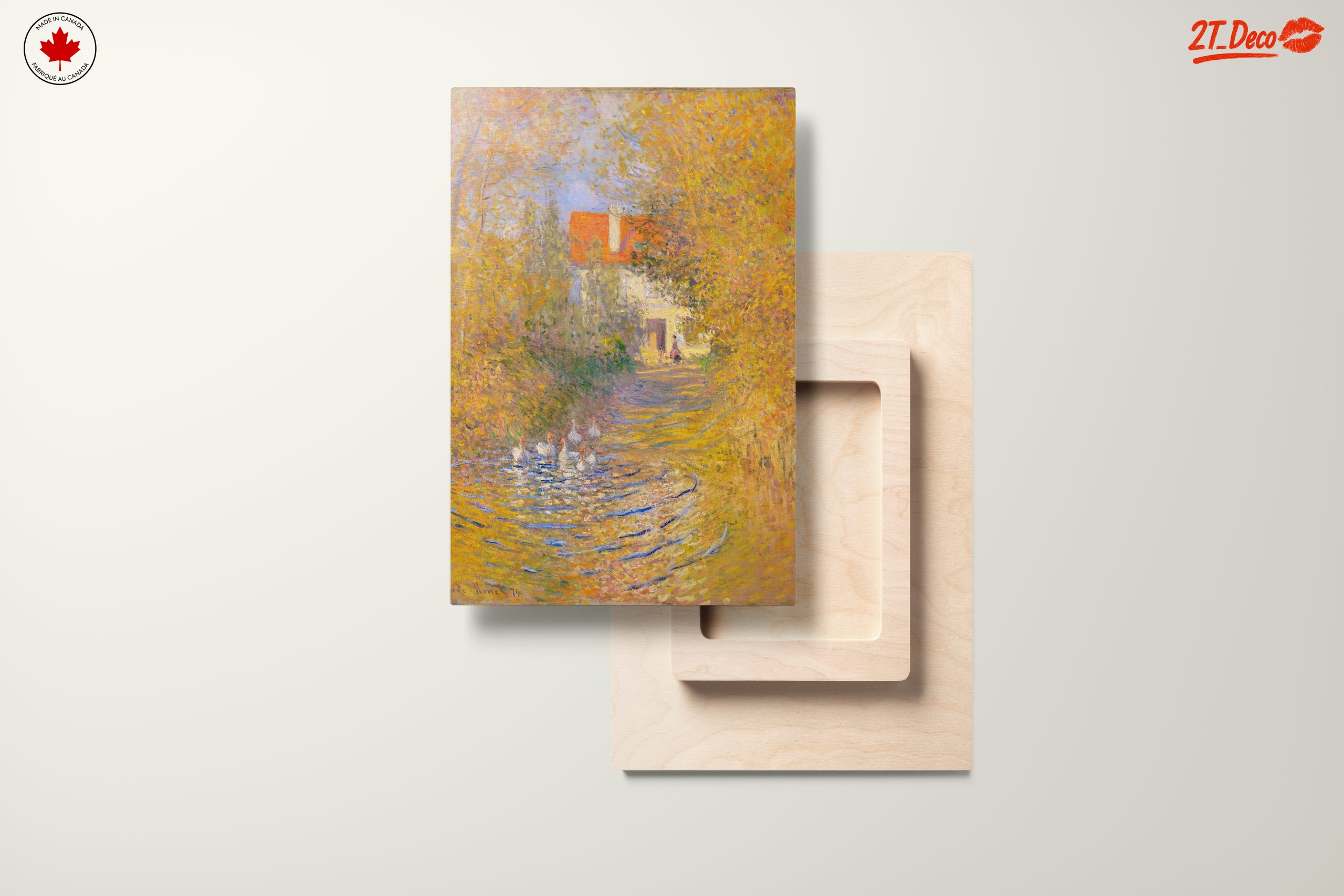 Serene Impressionist Landscape with Ducks 2 - Image 11