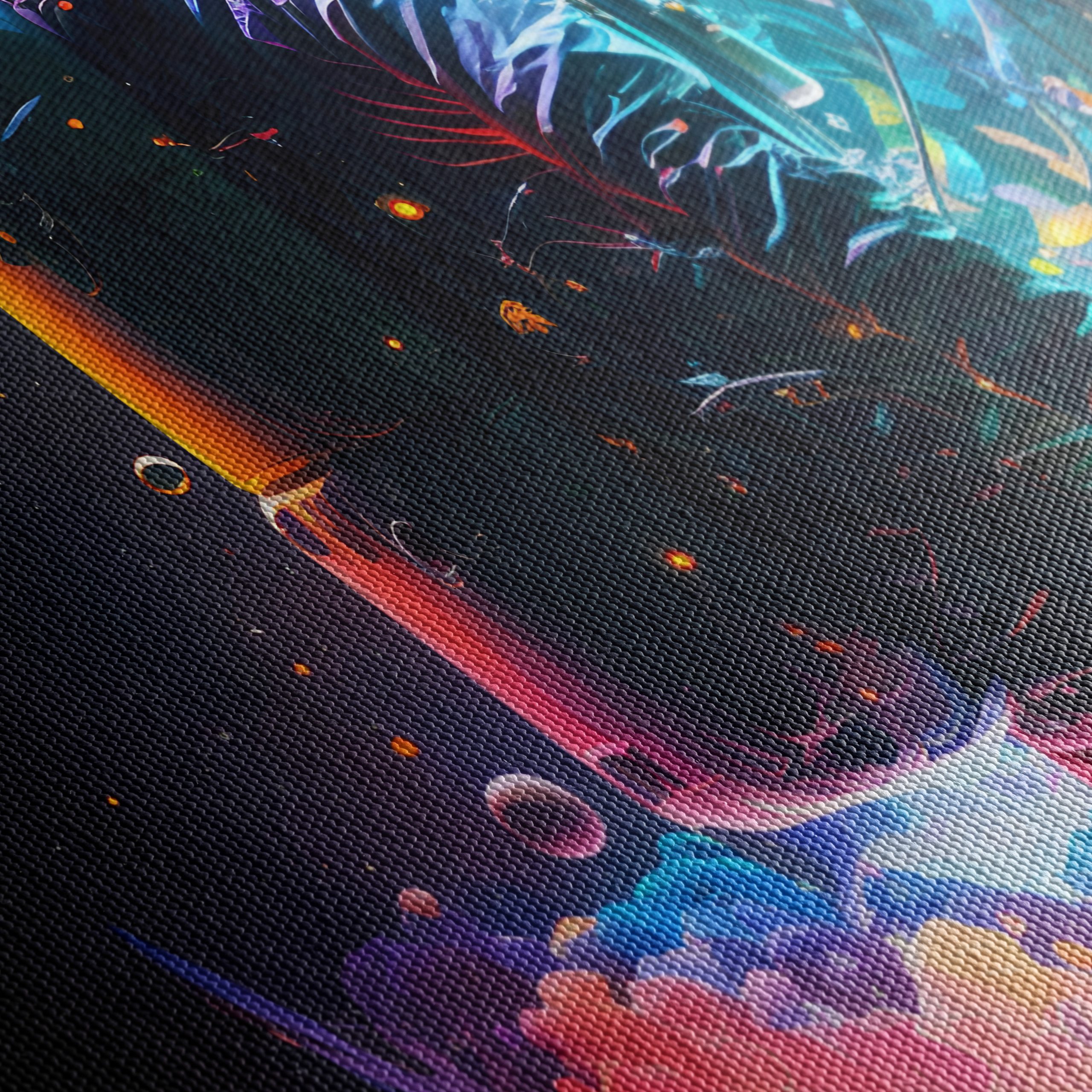 Astronaut in Vibrant Cosmic Space Adventure - Image 5