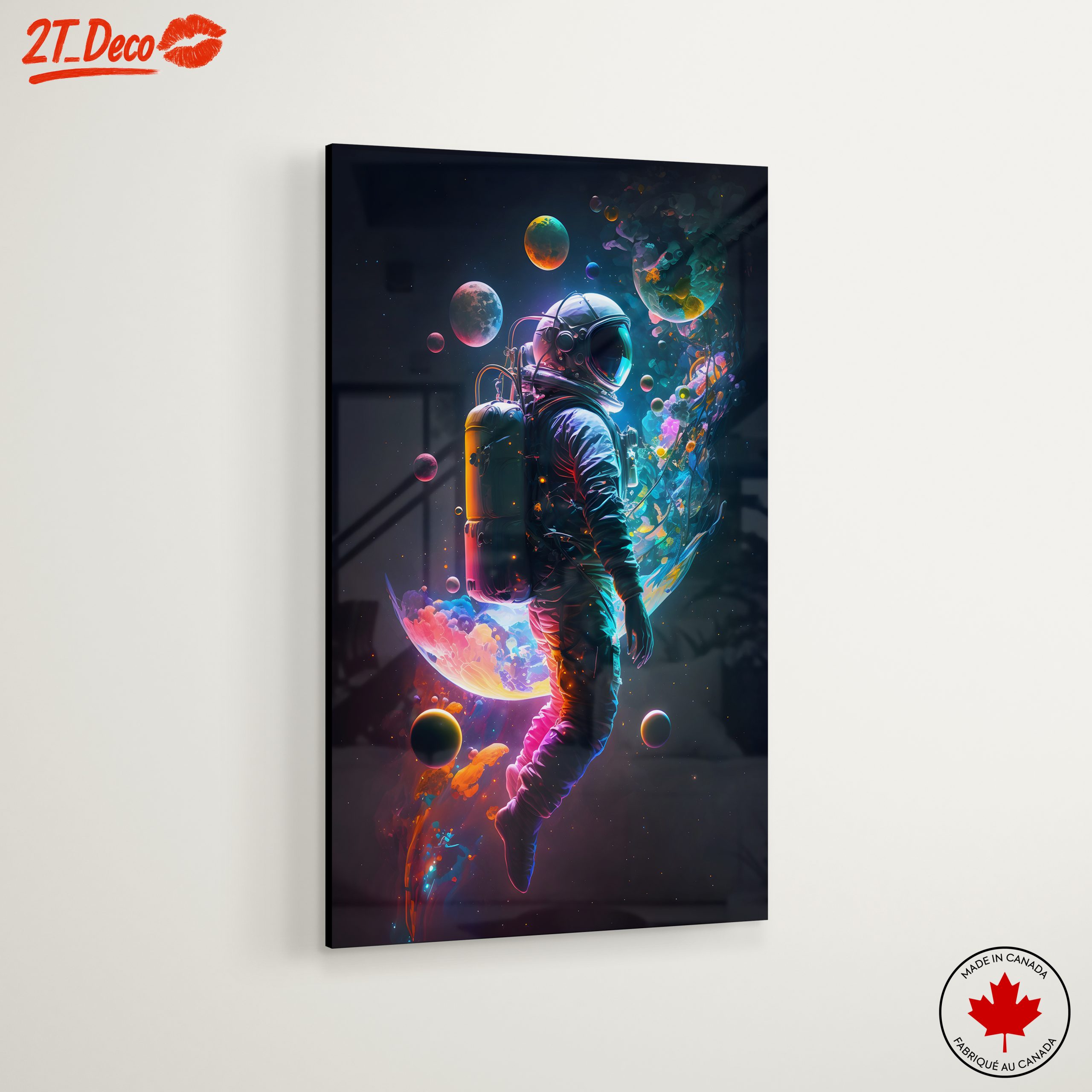 Astronaut in Vibrant Cosmic Space Adventure - Image 6