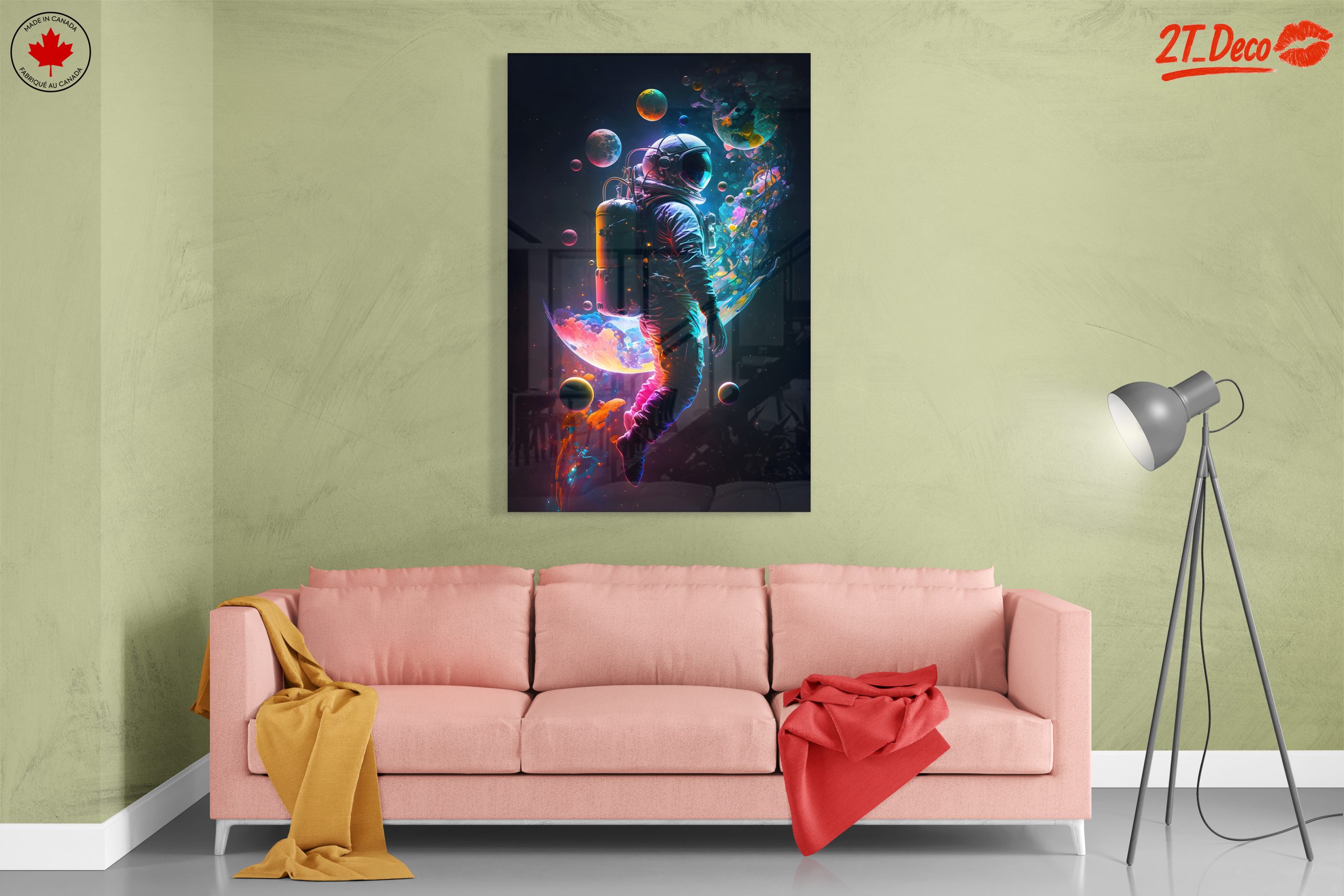 Astronaut in Vibrant Cosmic Space Adventure - Image 7
