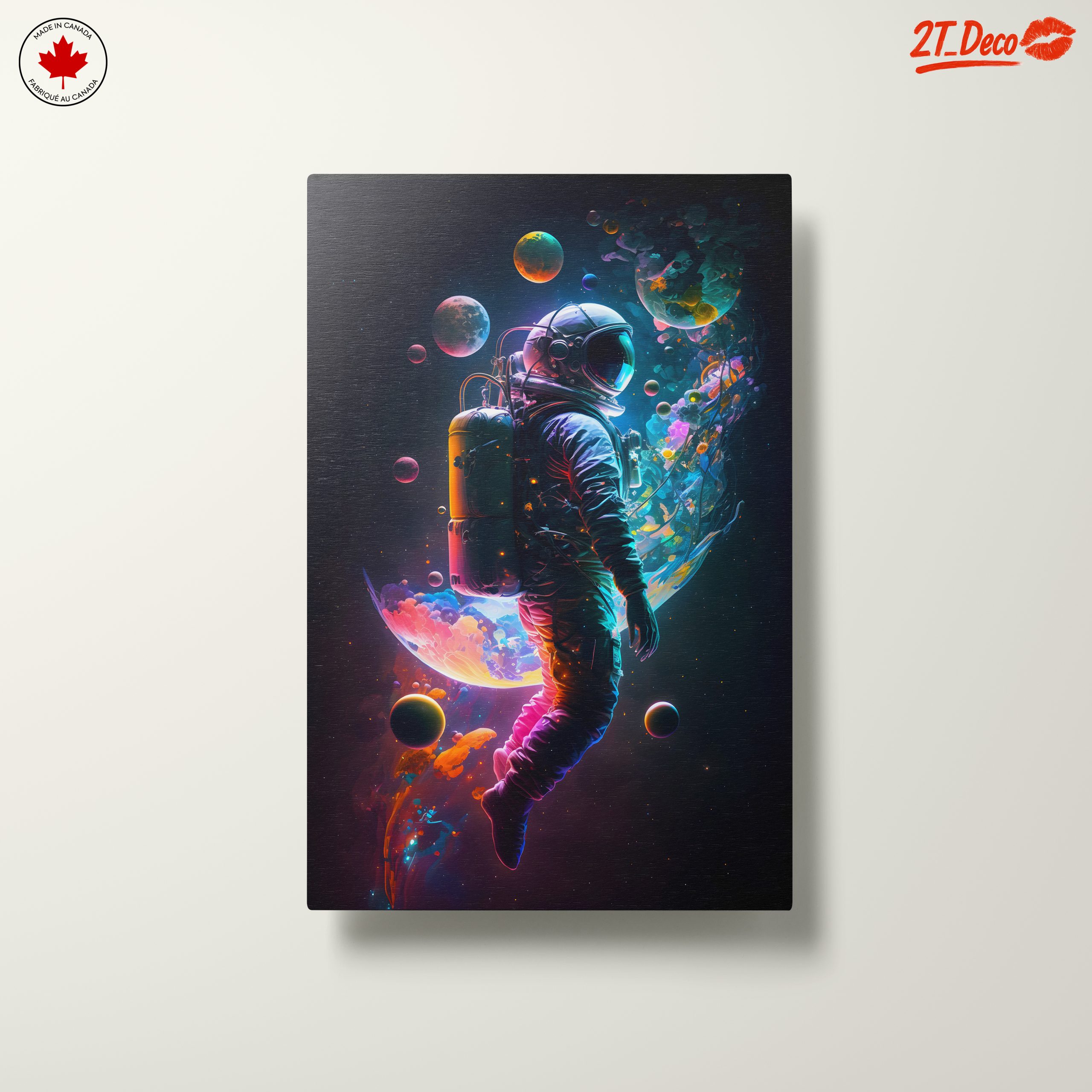 Astronaut in Vibrant Cosmic Space Adventure - Image 10