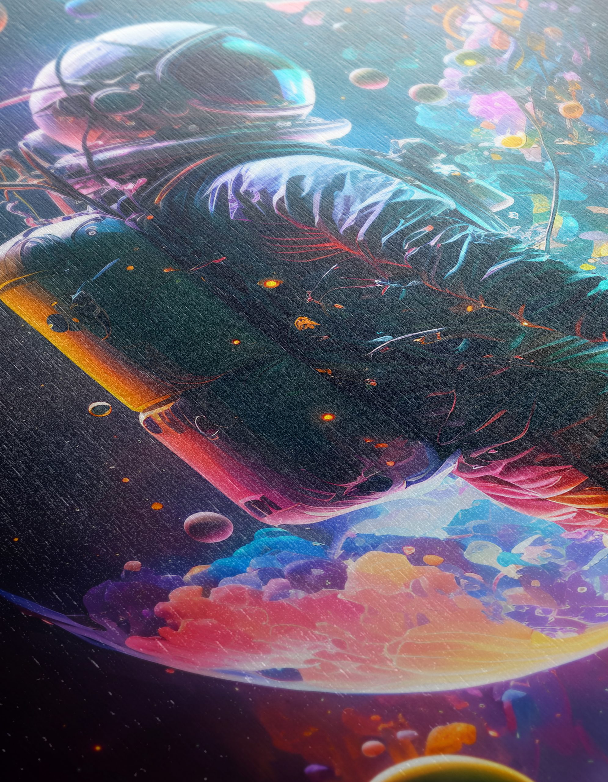 Astronaut in Vibrant Cosmic Space Adventure - Image 12