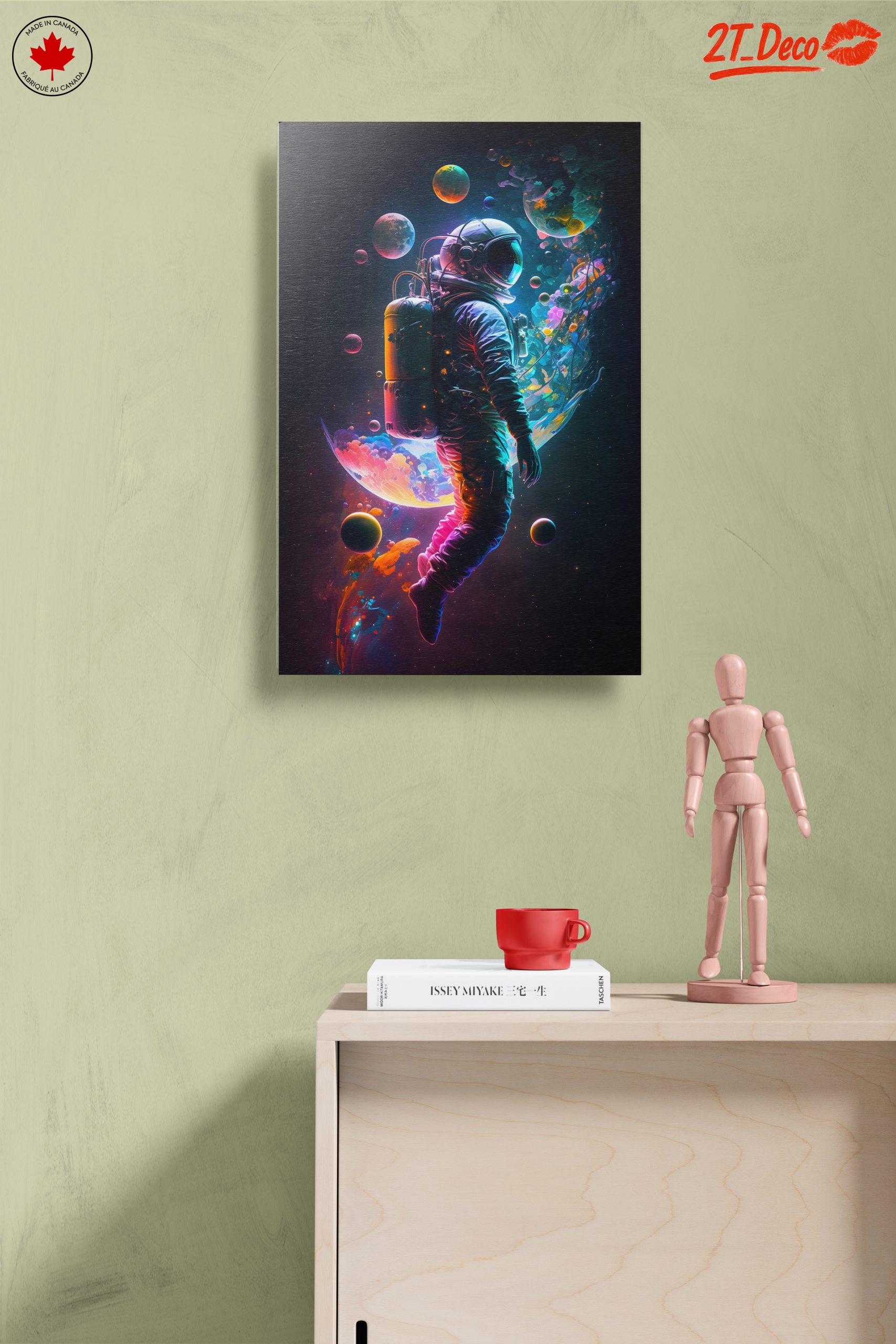Astronaut in Vibrant Cosmic Space Adventure - Image 14