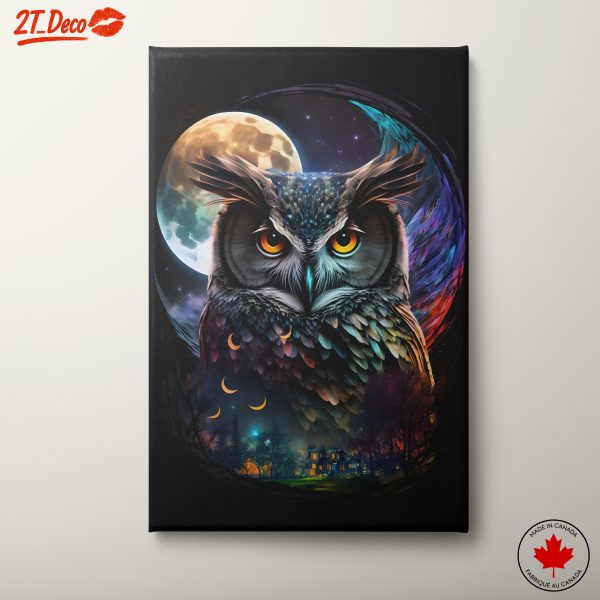 Colorful Whimsical Owl Art 2
