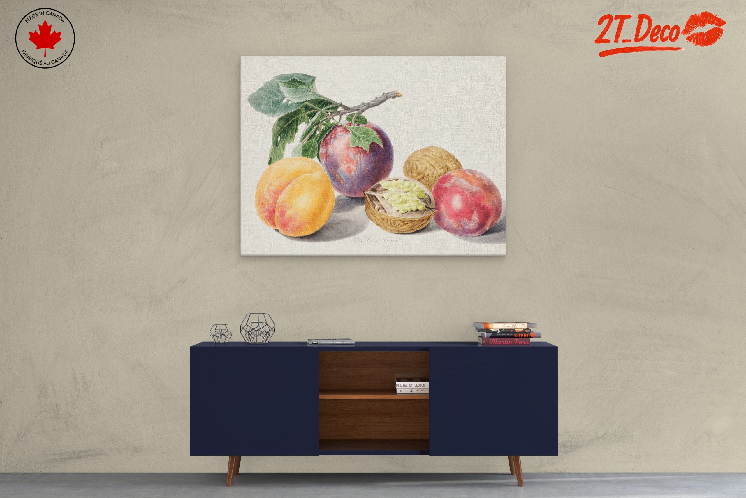 Colorful Still Life with Fruits and Nuts - Image 3