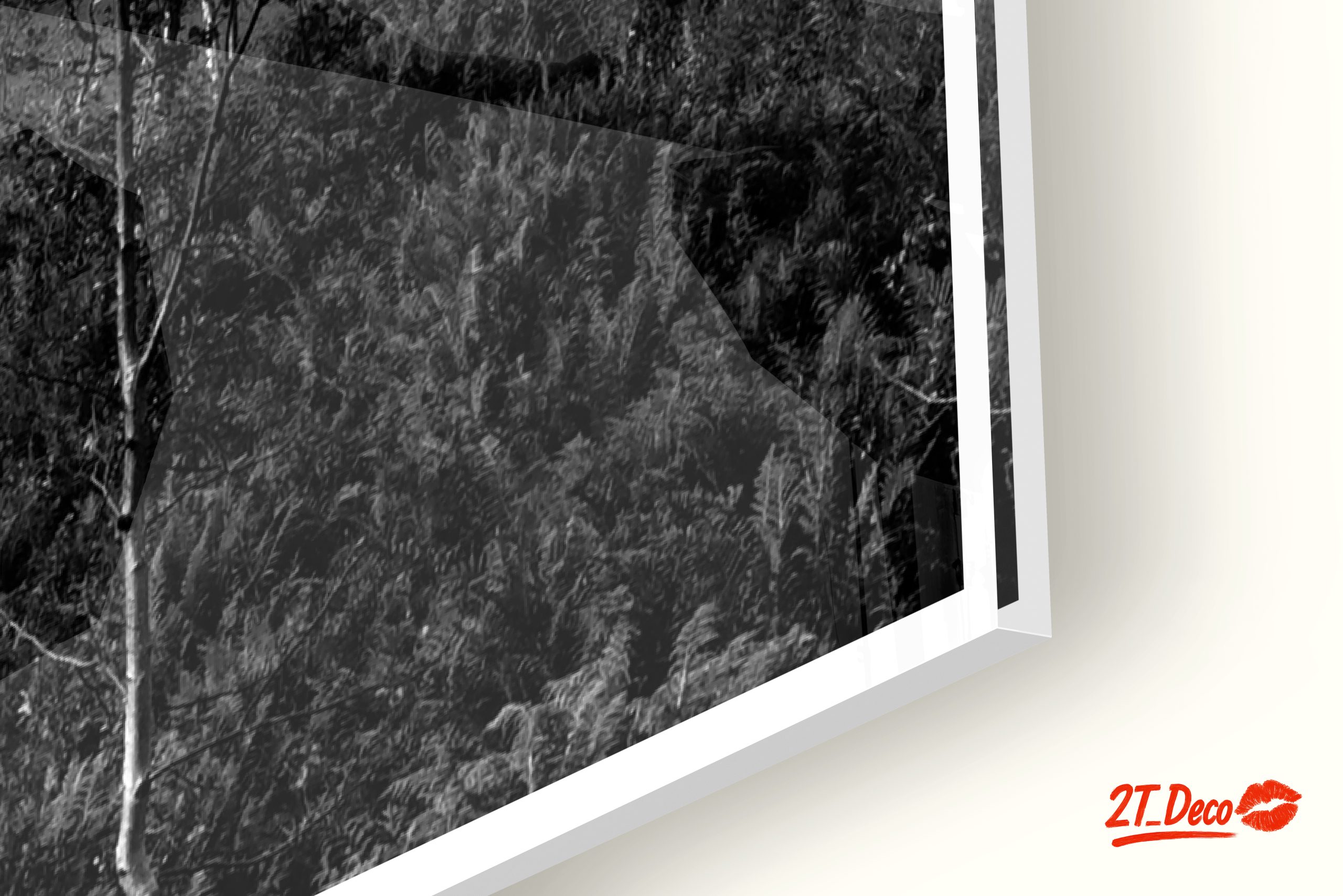 Misty Mountain Landscape in Black and White - Image 9