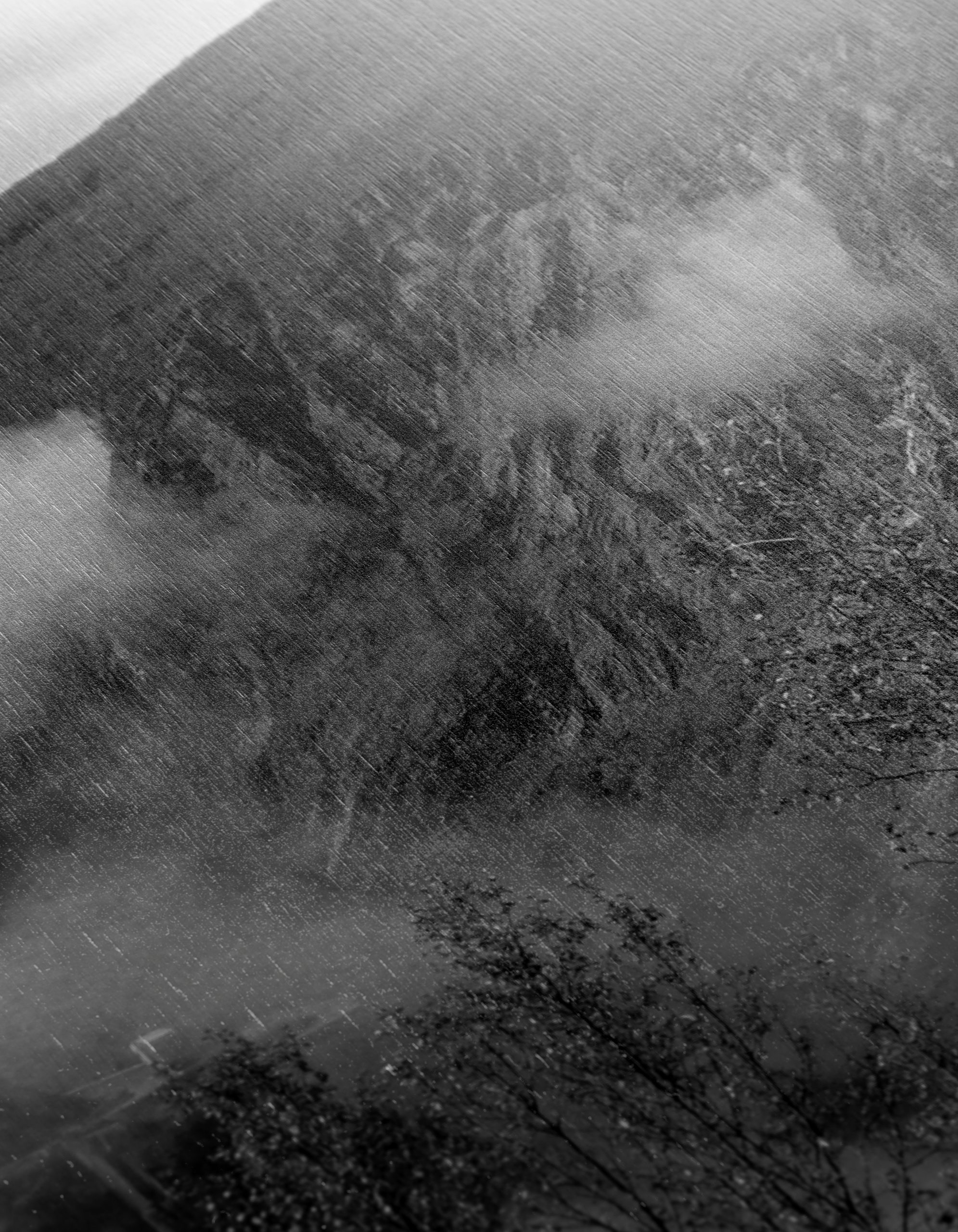 Misty Mountain Landscape in Black and White - Image 12