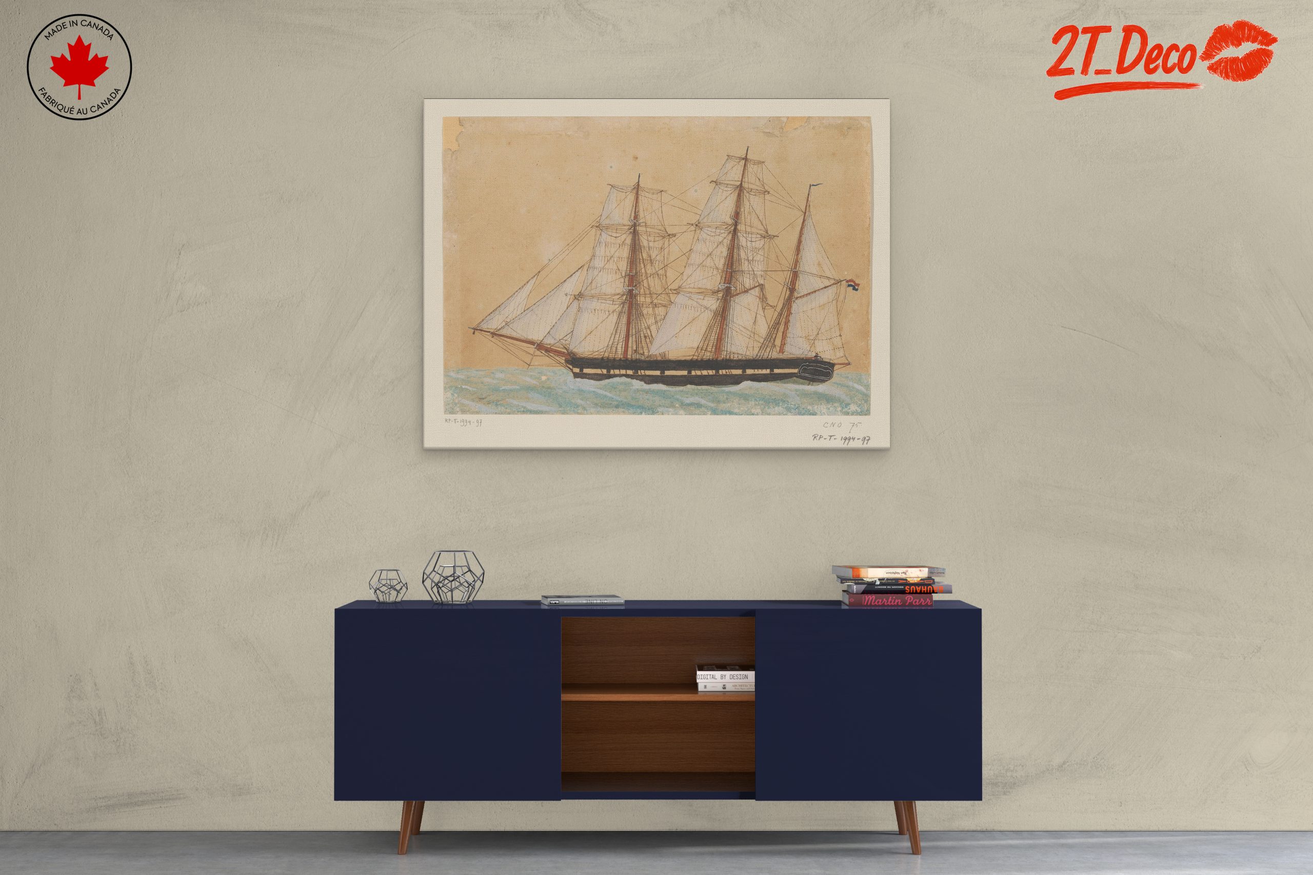 Classic Sailing Ship in Historical Maritime Scene - Image 3