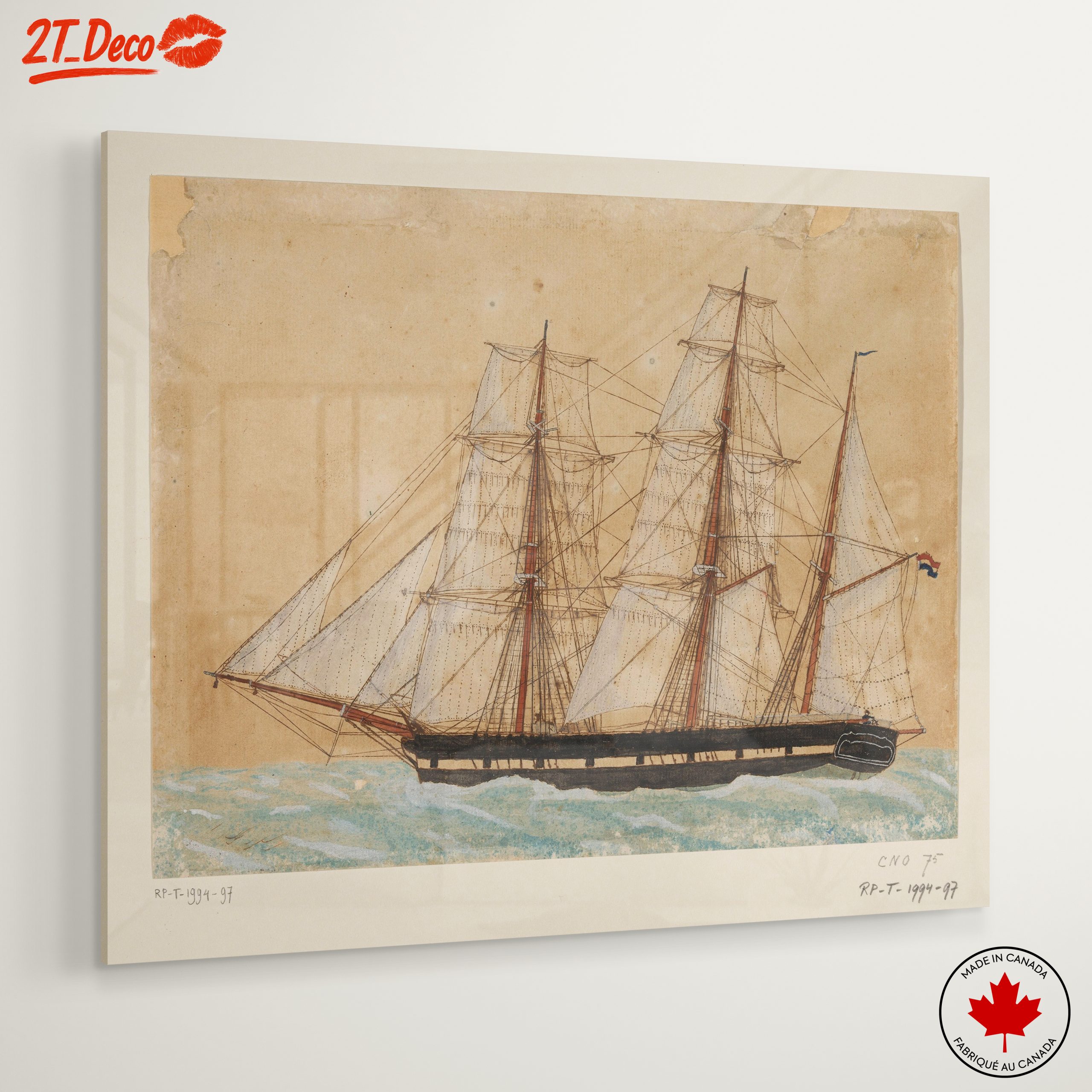 Classic Sailing Ship in Historical Maritime Scene - Image 6