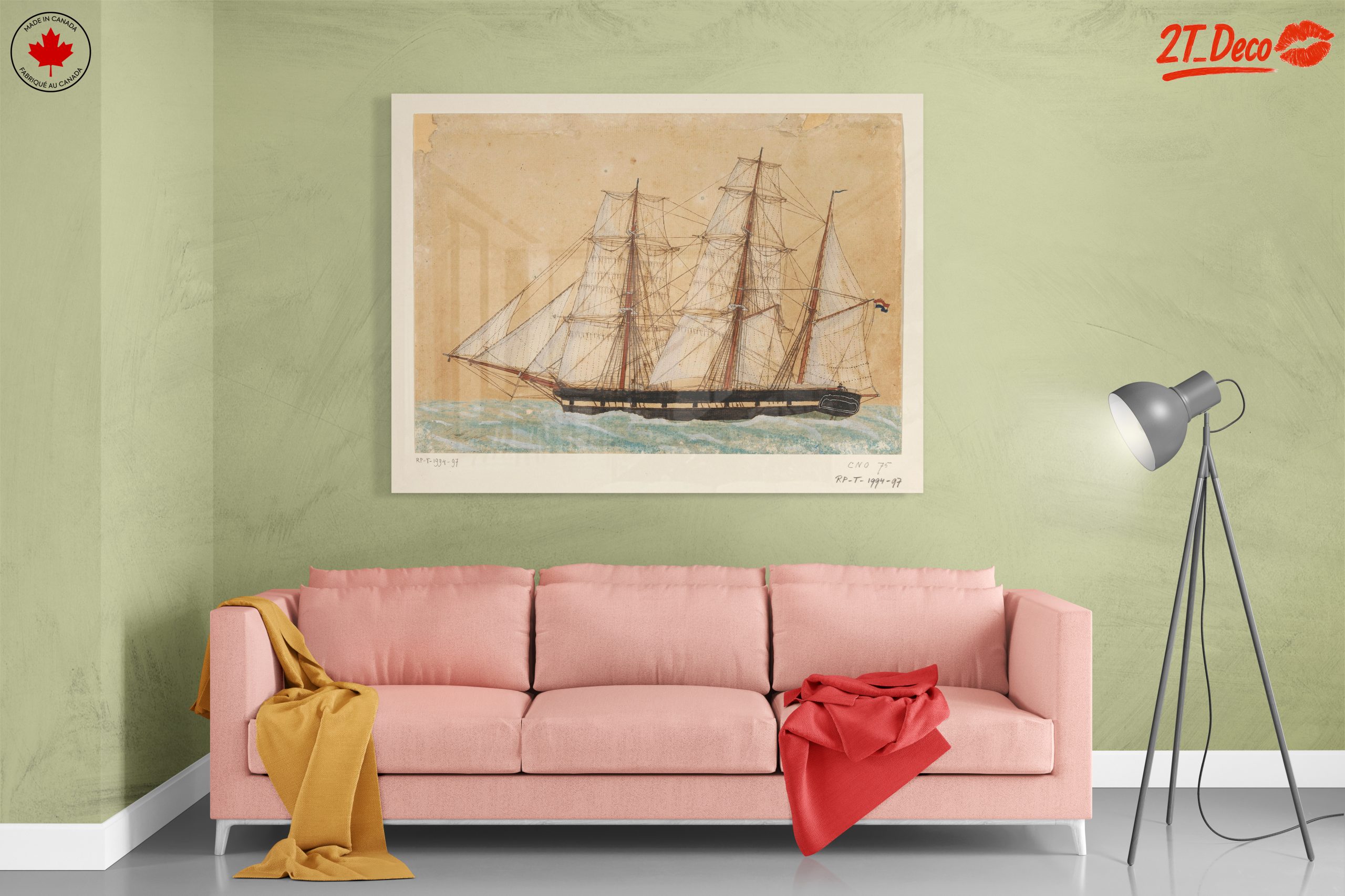 Classic Sailing Ship in Historical Maritime Scene - Image 7
