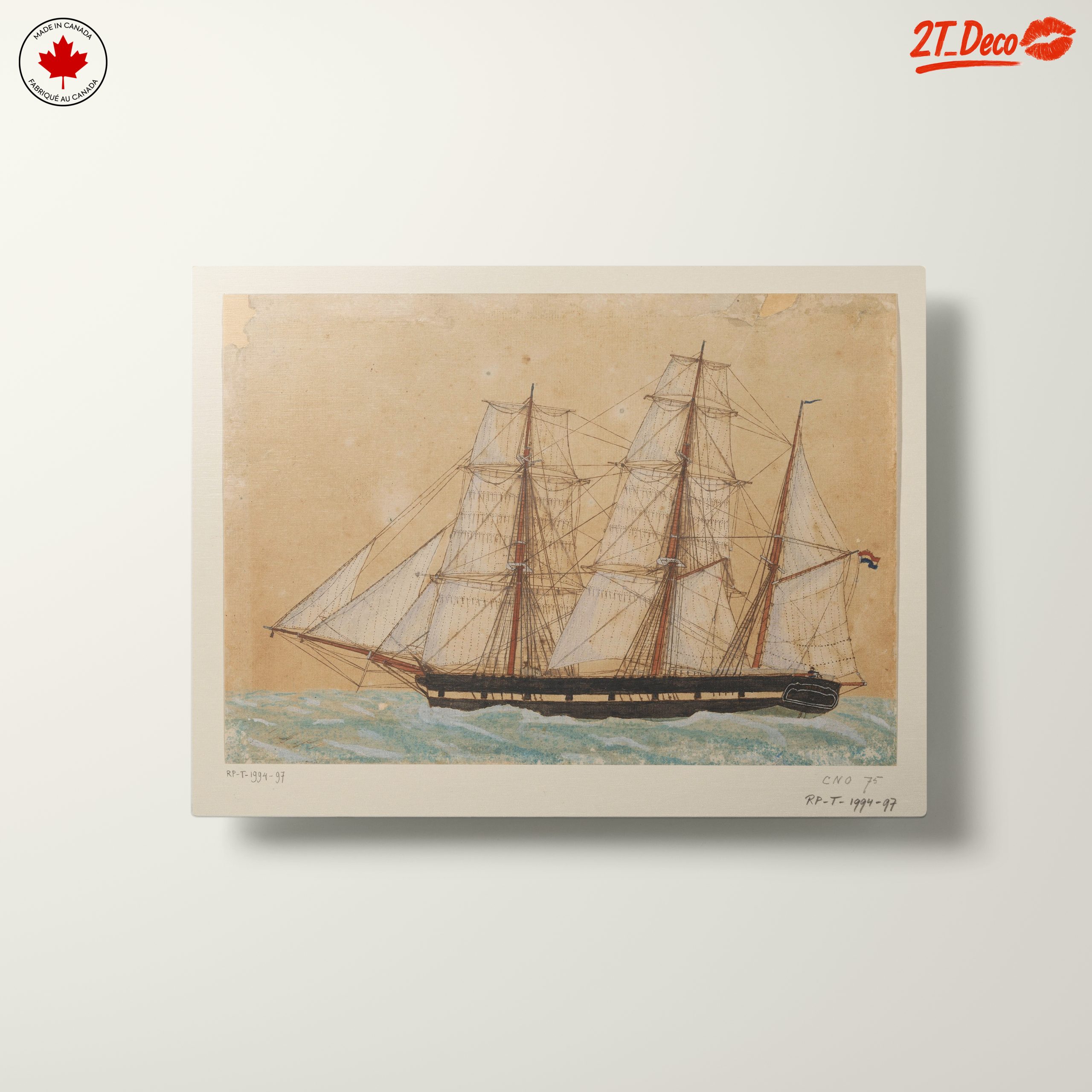 Classic Sailing Ship in Historical Maritime Scene - Image 10