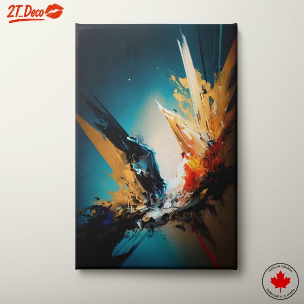 Vibrant Dynamic Abstract Art