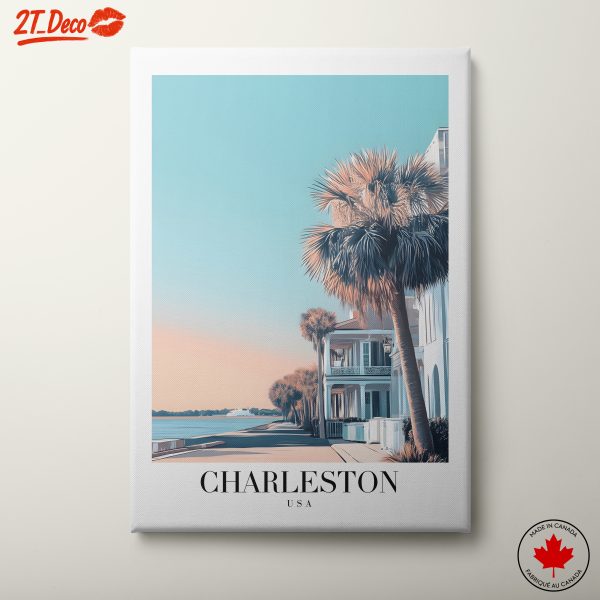Stylized Urban View of Charleston