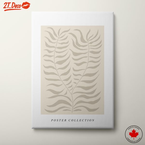 Stylized Botanical Leaves Artwork