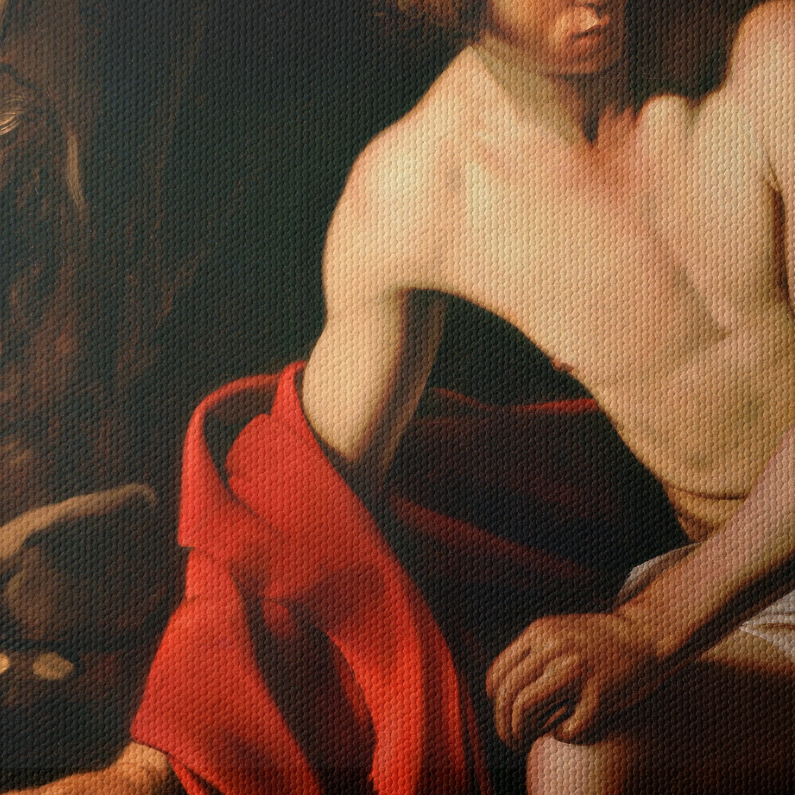 Contemporary Male Figure with Red Drapery - Image 4