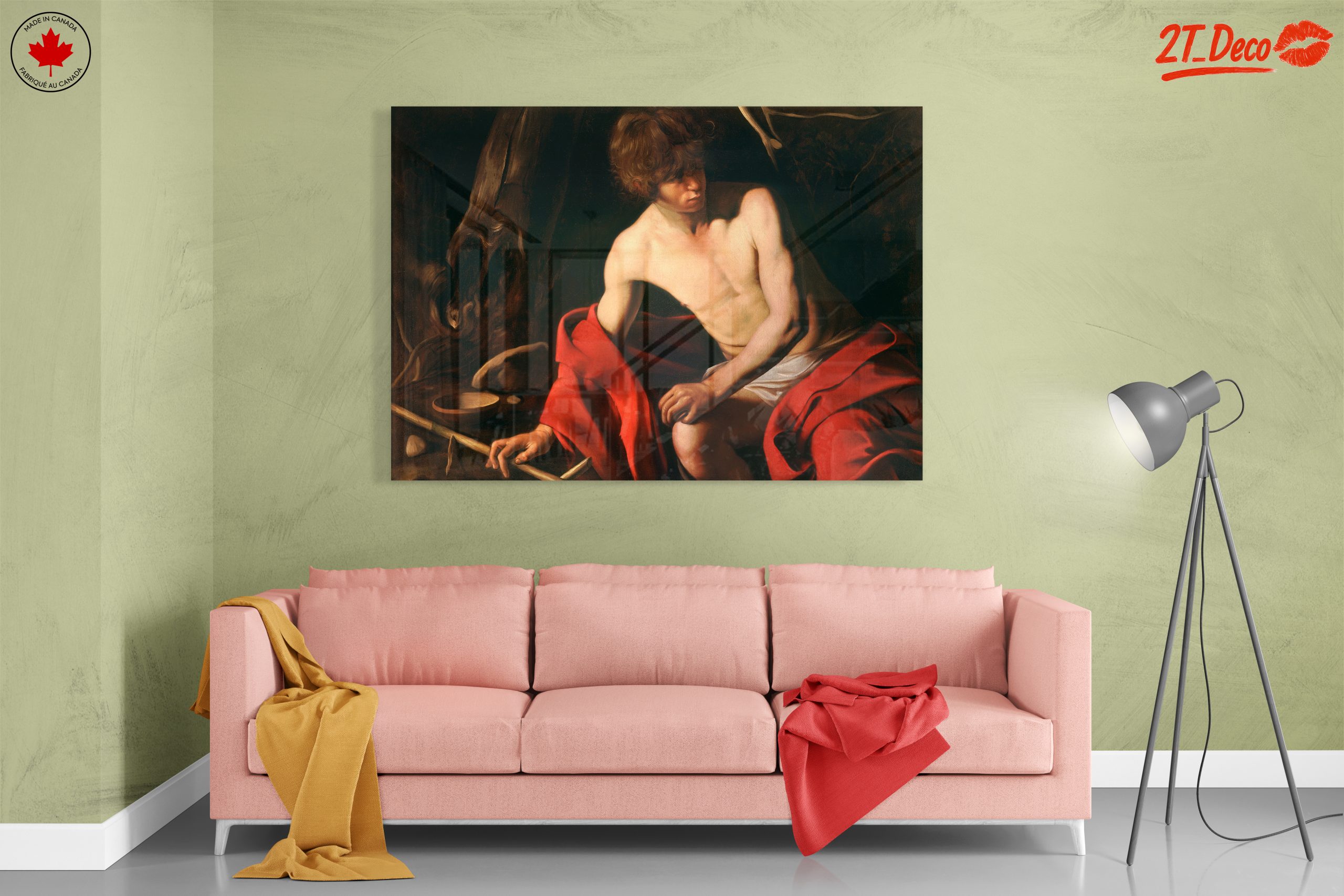 Contemporary Male Figure with Red Drapery - Image 7