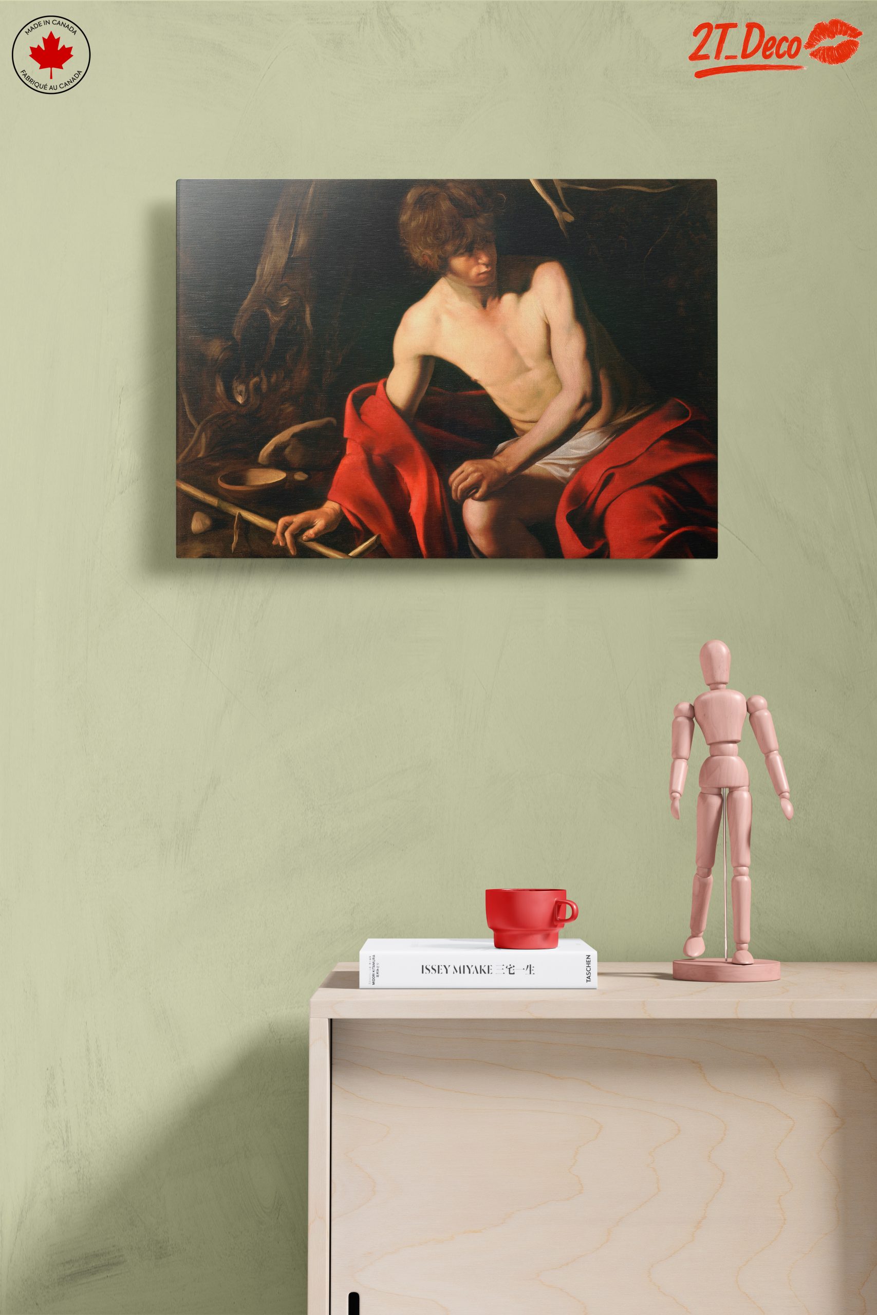 Contemporary Male Figure with Red Drapery - Image 14