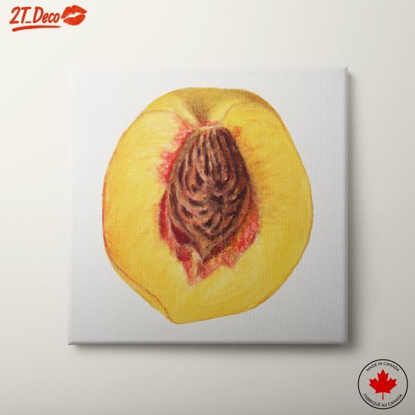 Abstract Peach Illustration with Rich Colors