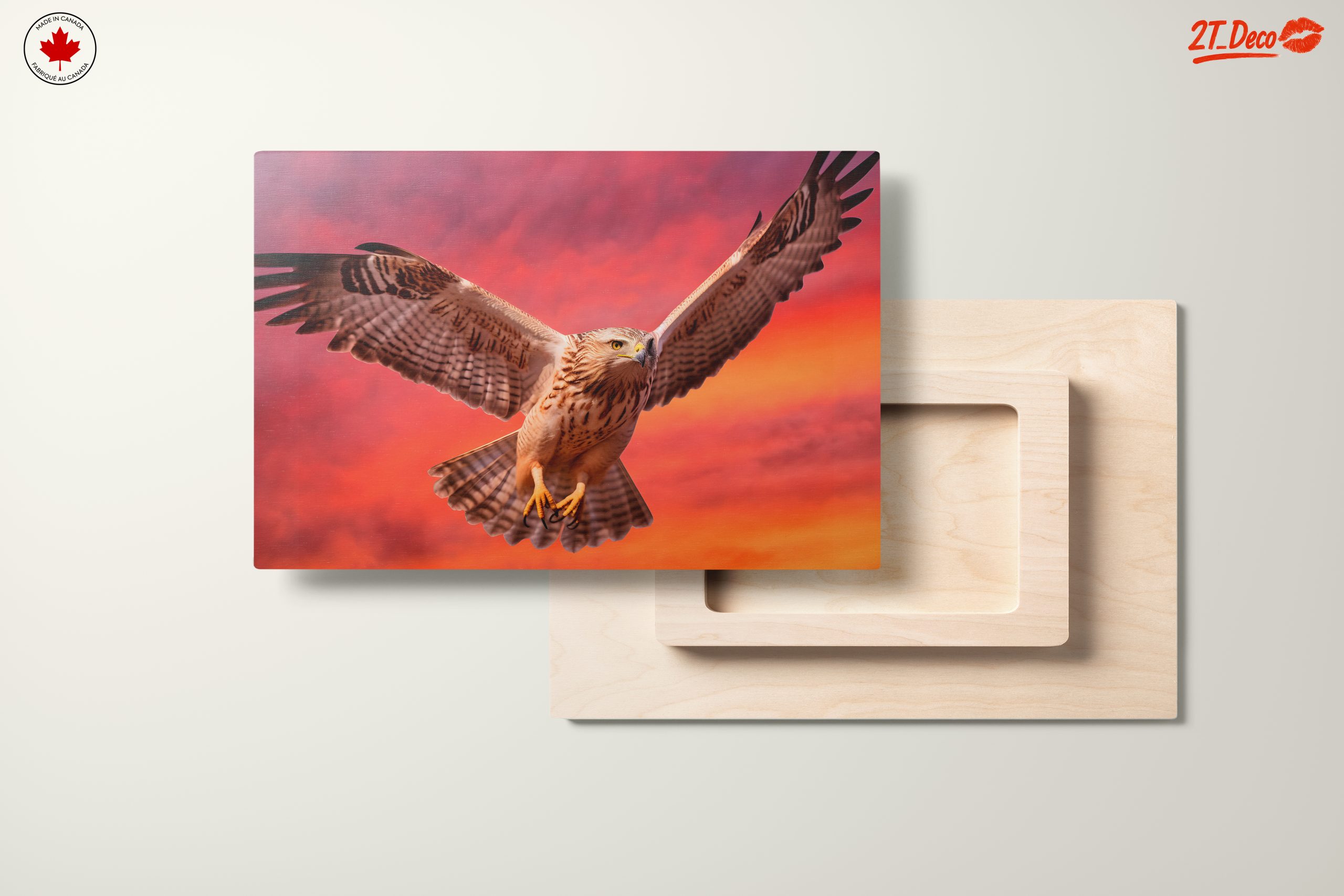 Majestic Hawk in Sunset Sky - Image 11