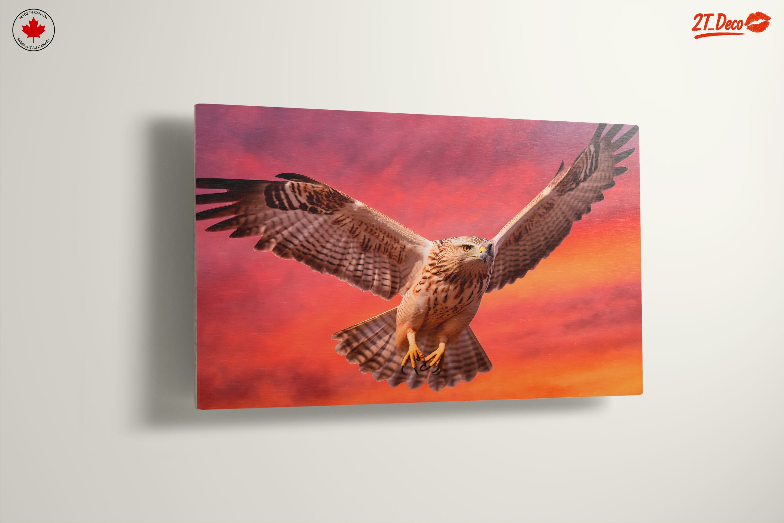 Majestic Hawk in Sunset Sky - Image 13