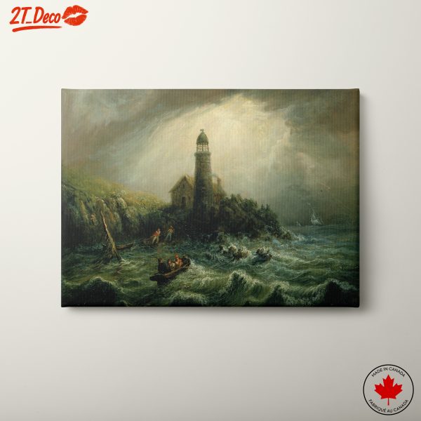 Dramatic Coastal Landscape with Lighthouse