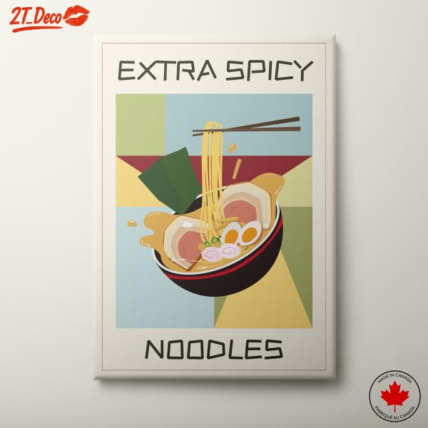Stylized Extra Spicy Noodles Art