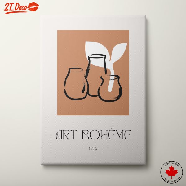 Modern Aesthetic Wall Art Featuring Abstract Vases