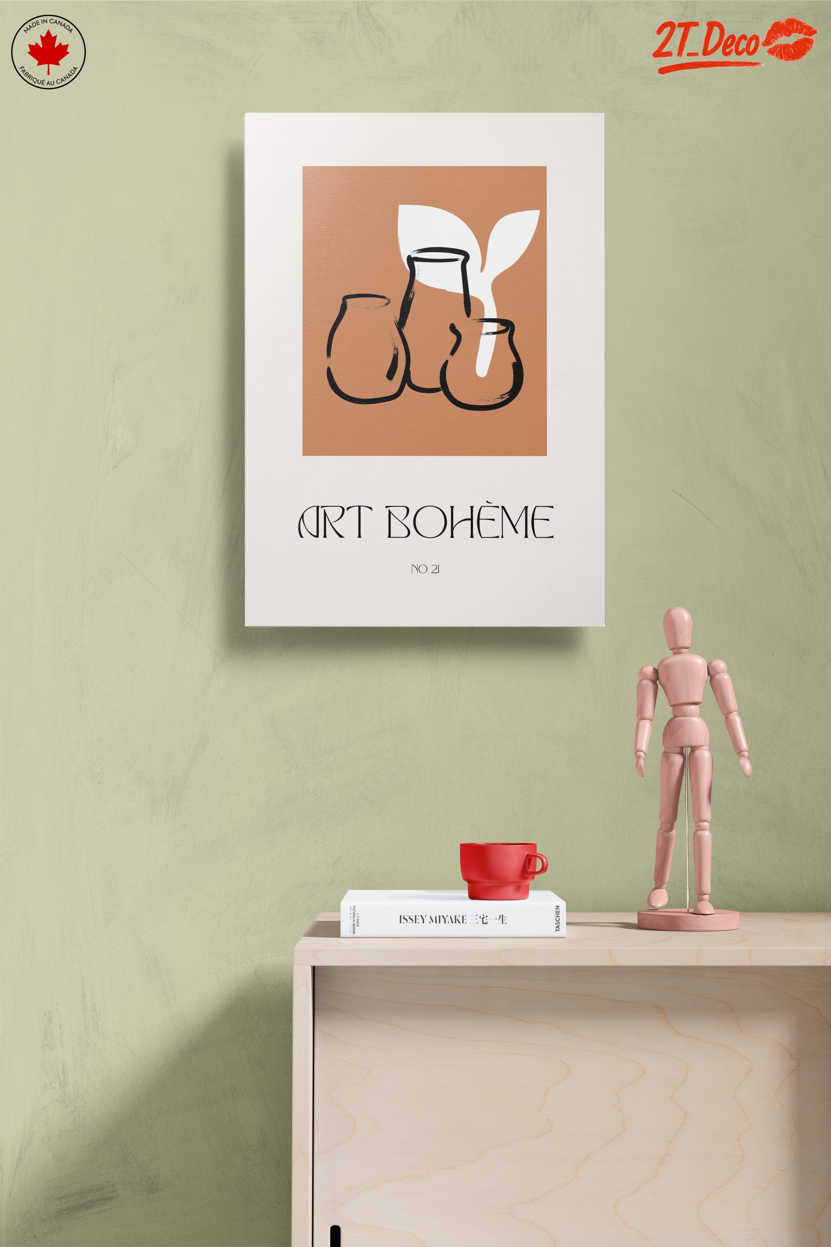 Modern Aesthetic Wall Art Featuring Abstract Vases - Image 14