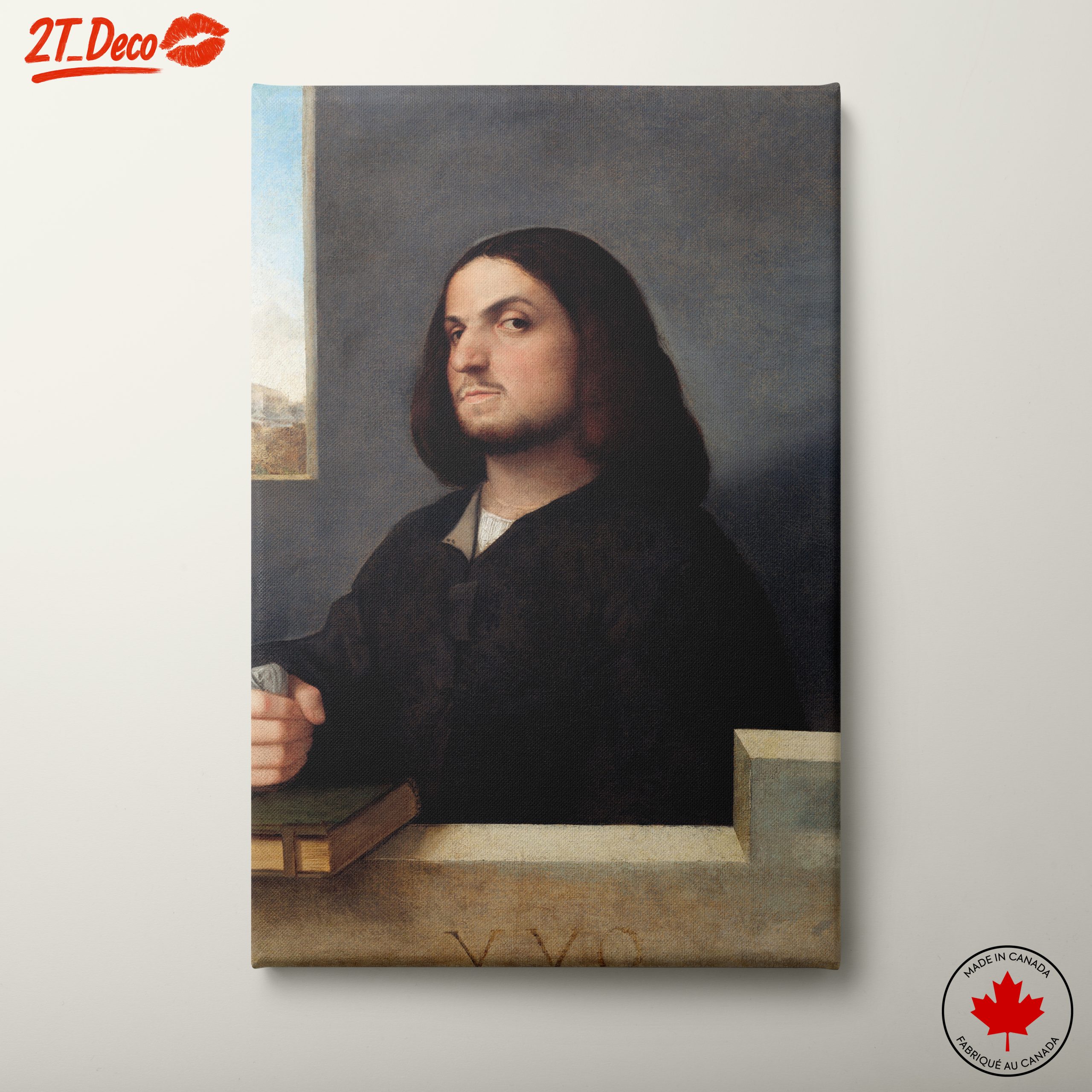 Classical Portrait with Thoughtful Expression