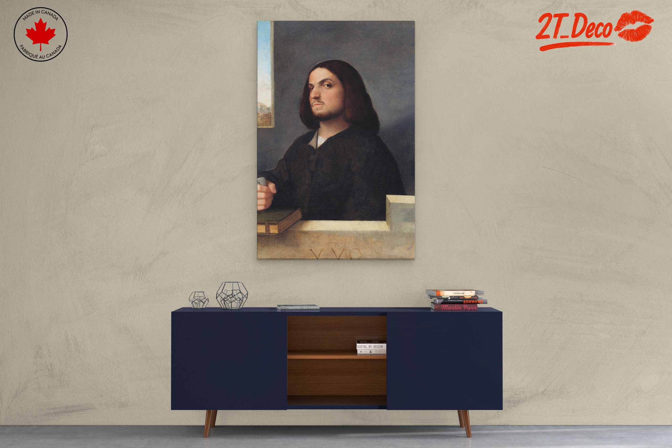 Classical Portrait with Thoughtful Expression - Image 3