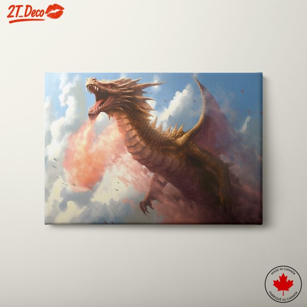 Majestic Dragon Breathing Fire 2