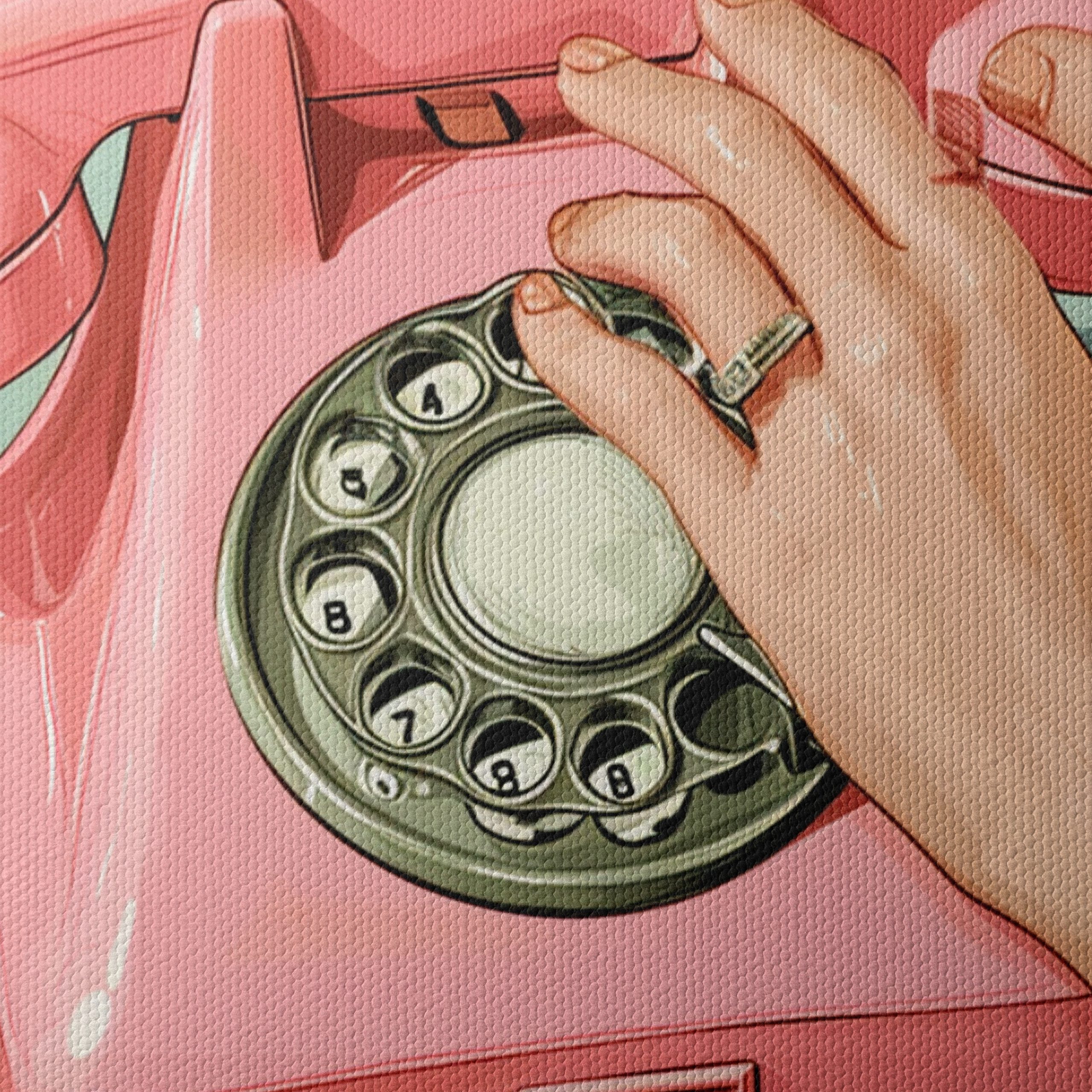 Pink Vintage Telephone Artwork - Image 4