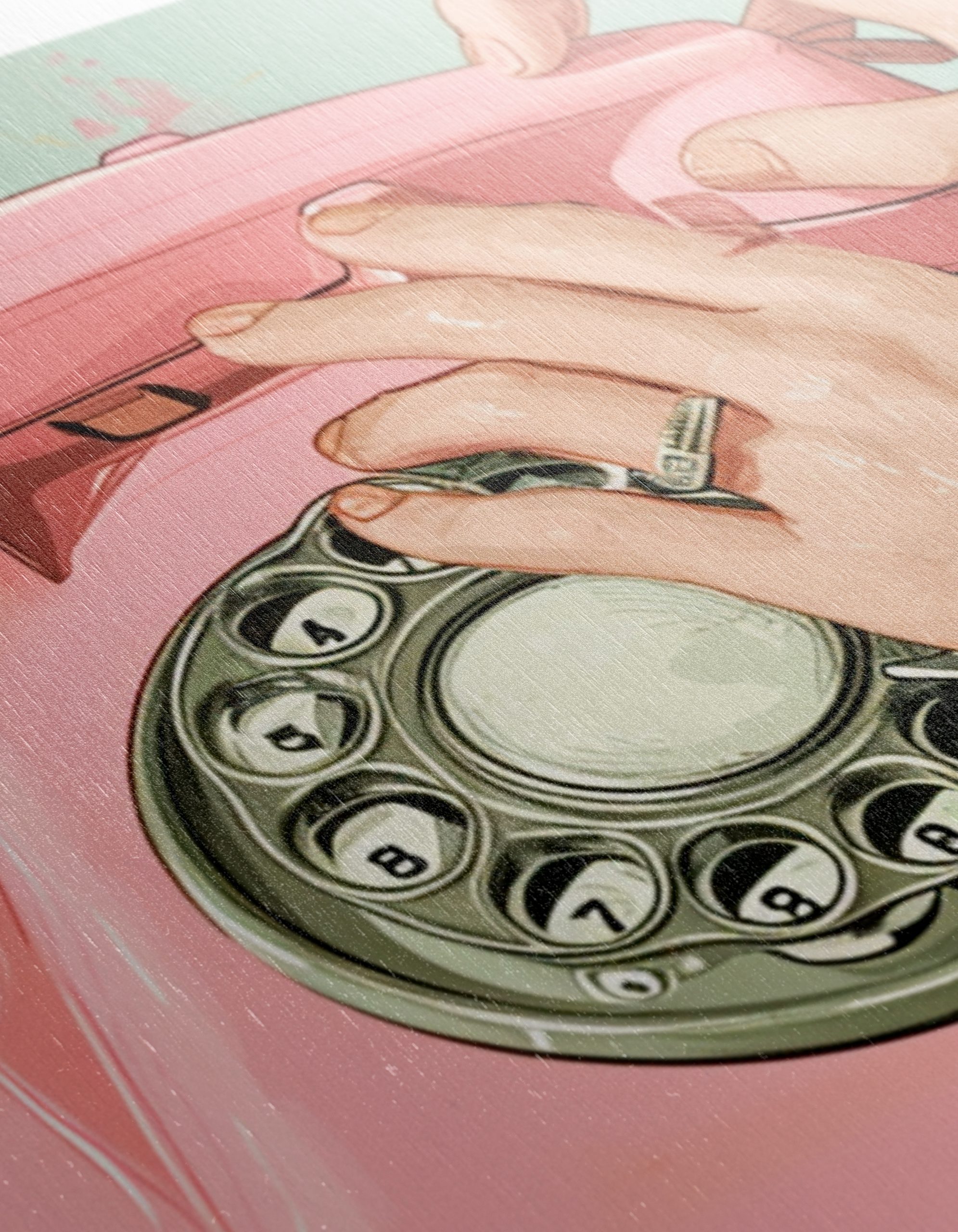 Pink Vintage Telephone Artwork - Image 12