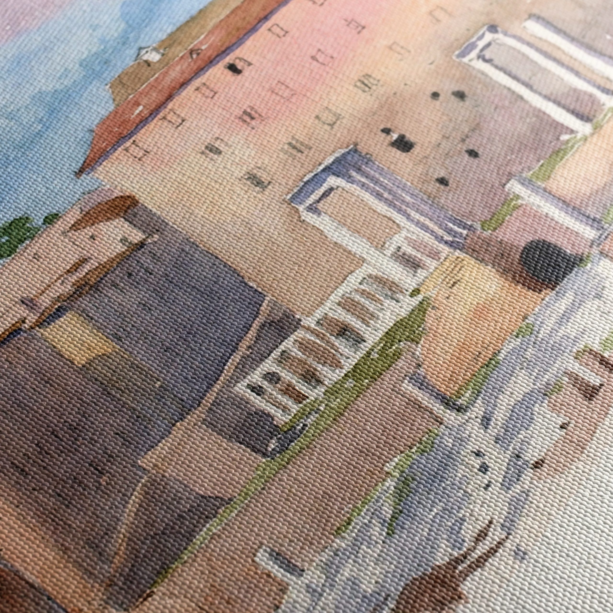 Watercolor View of Roman Architecture - Image 5