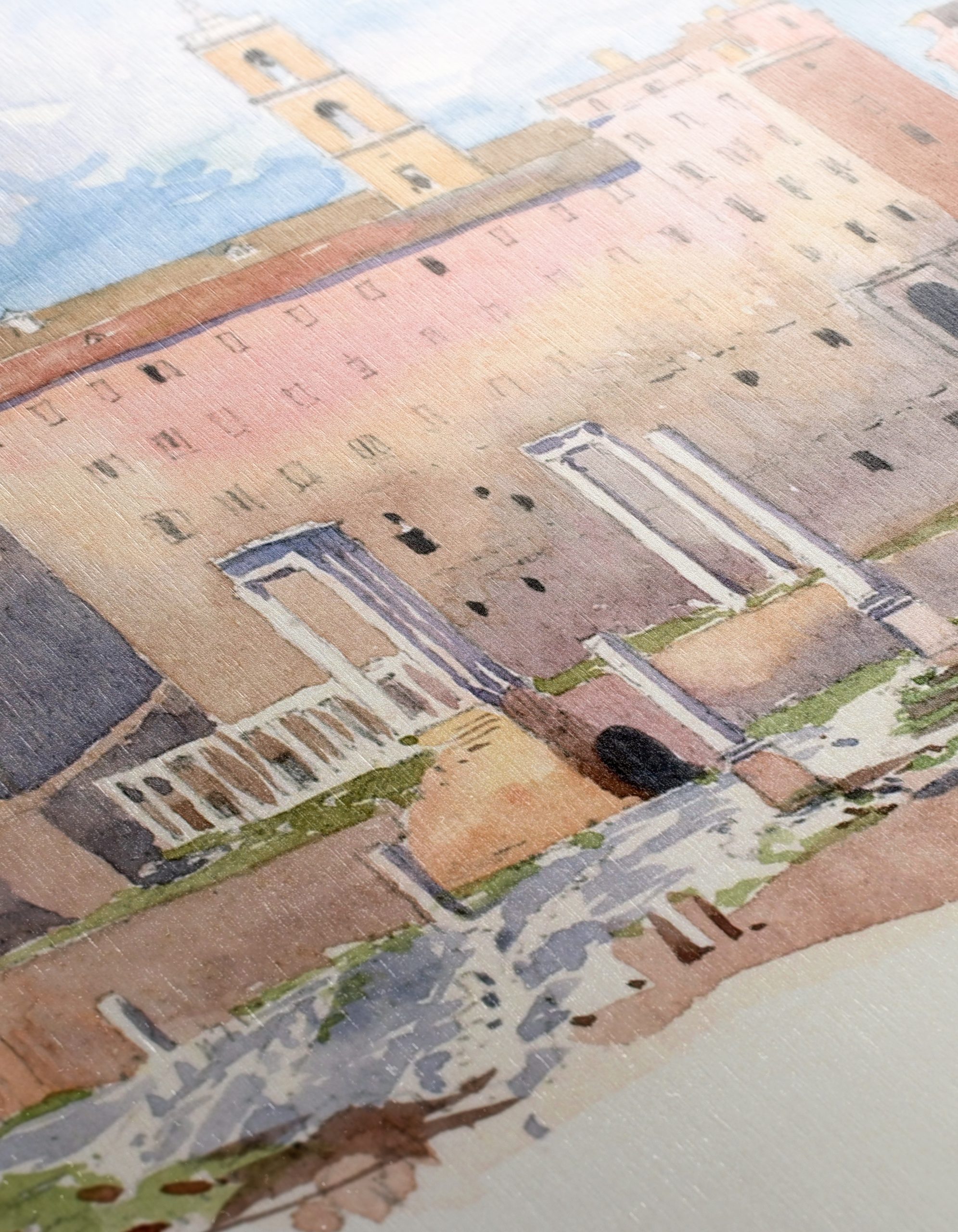 Watercolor View of Roman Architecture - Image 12