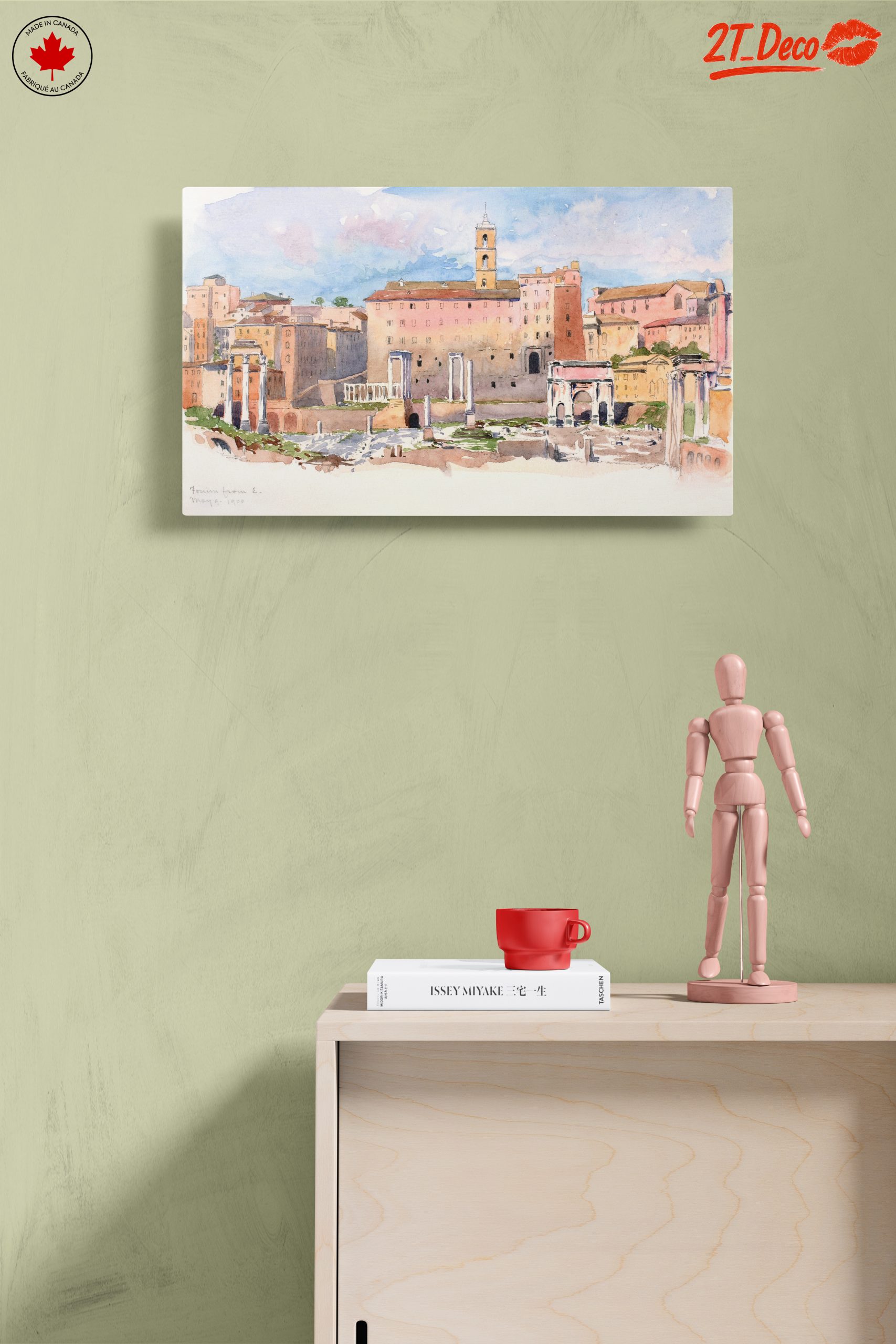 Watercolor View of Roman Architecture - Image 14