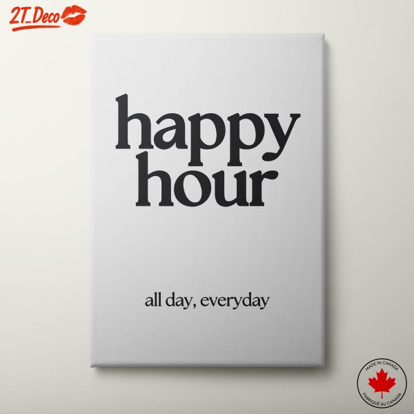 Happy Hour All Day Everyday Wall Art