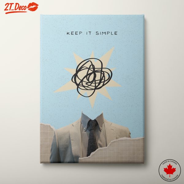 Keep It Simple Typography Art